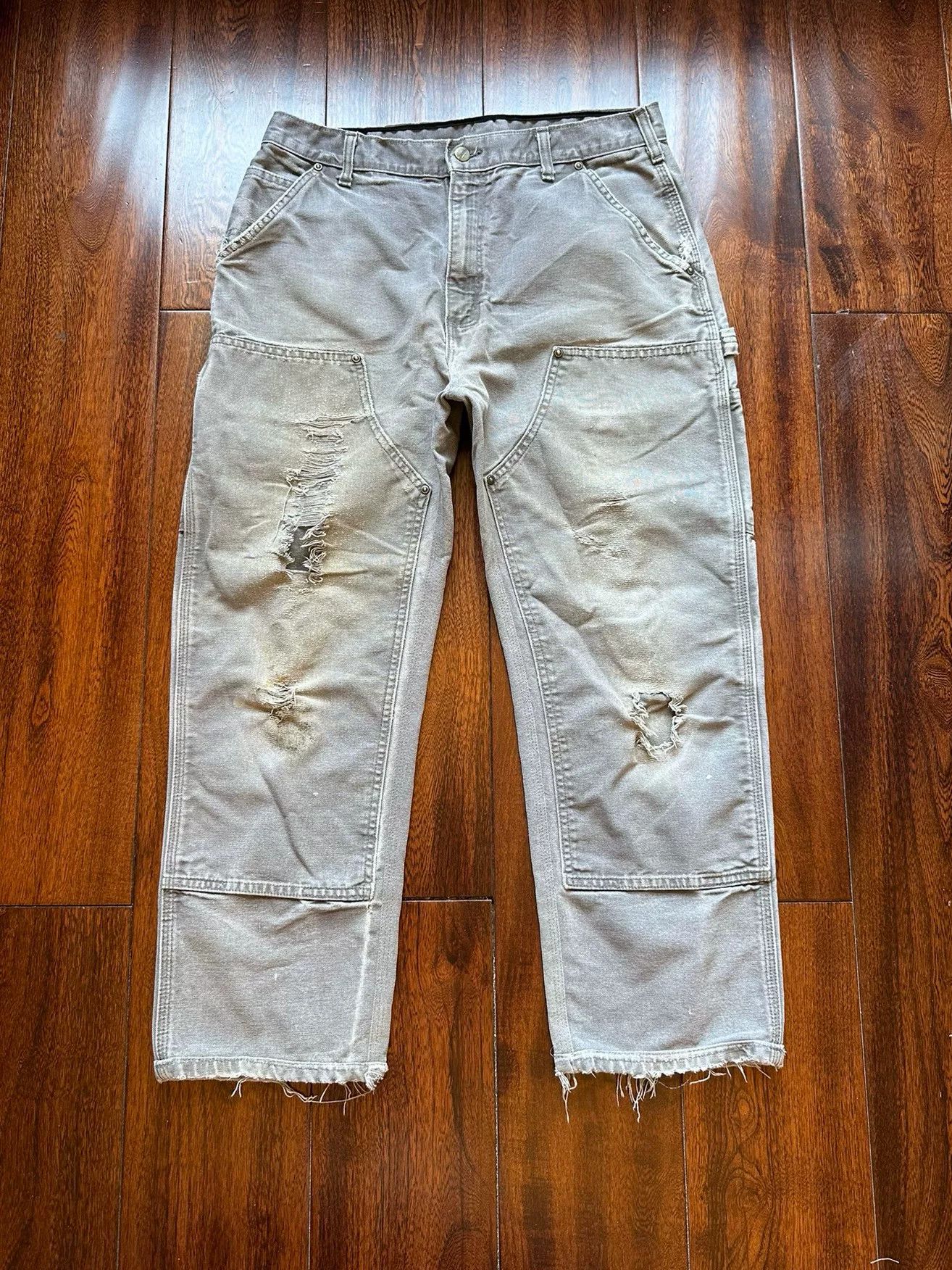 Vintage Vintage Carhartt Double Knee Work Pants Size US 38 / EU 54 - 1 Thumbnail