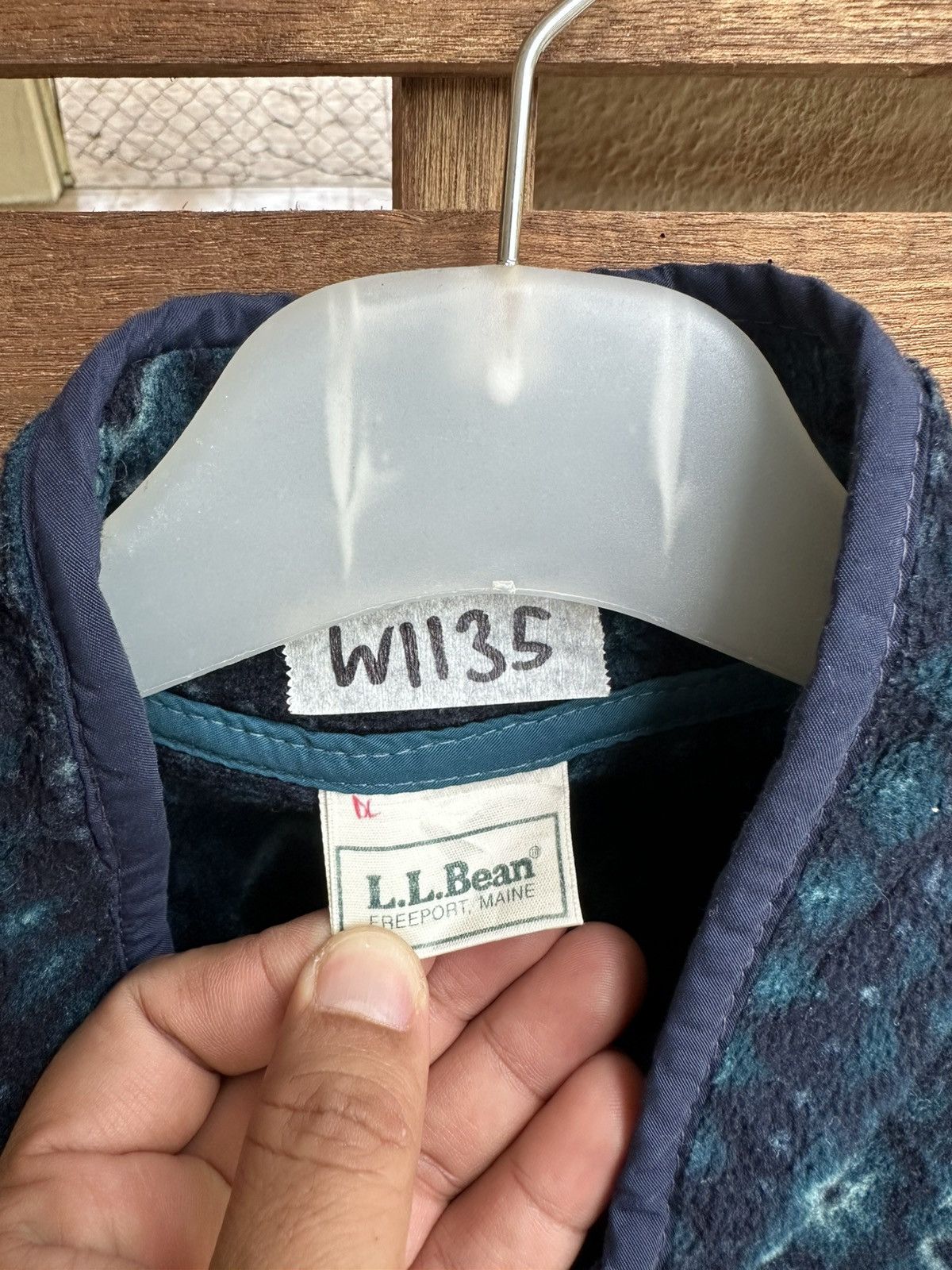 L.L. Bean Vintage LL Bean Navajo Style Fleece Half Button Jumper Size US L / EU 52-54 / 3 - 5 Thumbnail