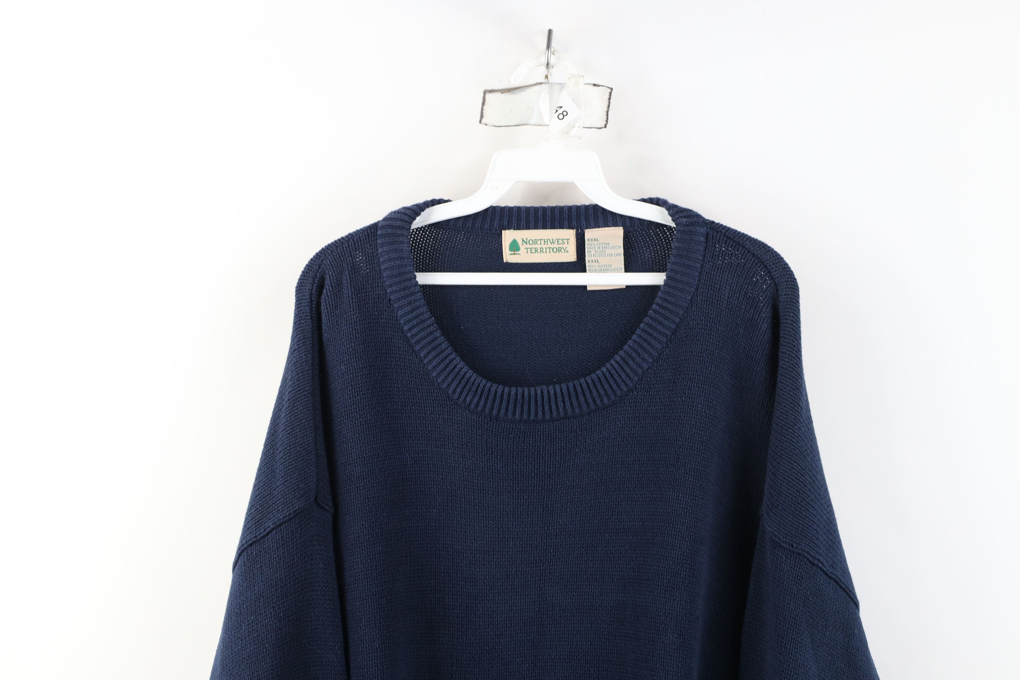 Vintage Vintage 90s Streetwear Cotton Ribbed Knit Crewneck Sweater Size US XXL / EU 58 / 5 - 2 Thumbnail