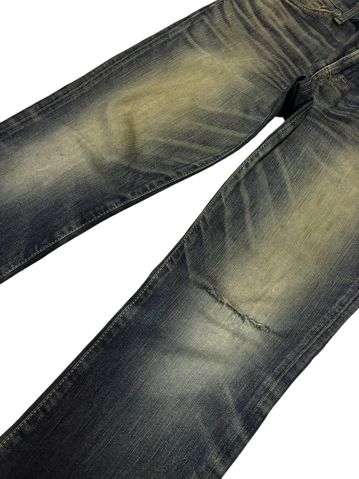 Edwin × Japanese Brand Vintage Edwin 503 Blue Trip Mud Washed Bootcut Jeans Size US 32 / EU 48 - 4 Thumbnail