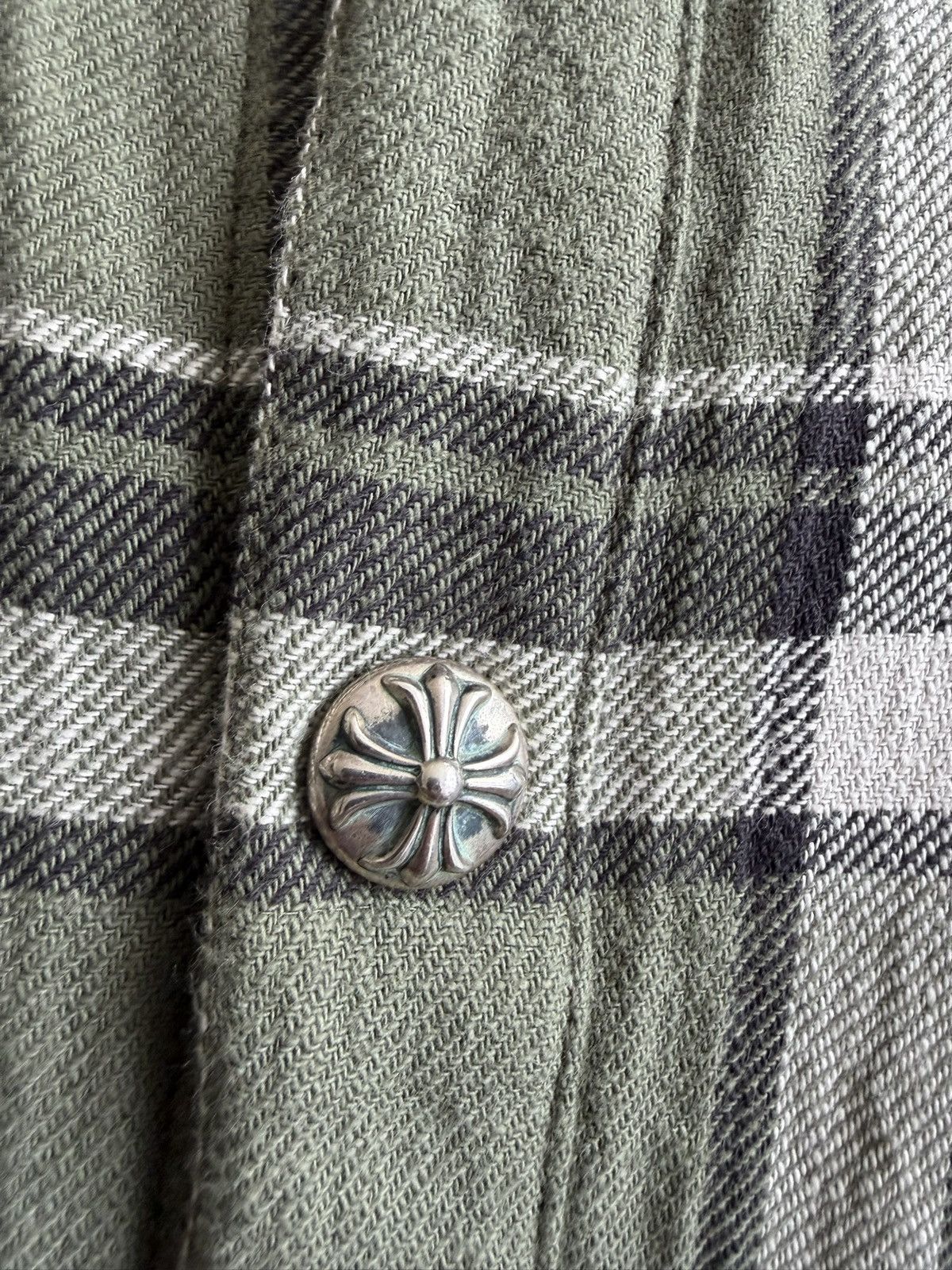 Chrome Hearts Chrome Hearts Work Dog Floral Plaid Flannel Jacket Size US XL / EU 56 / 4 - 4 Thumbnail