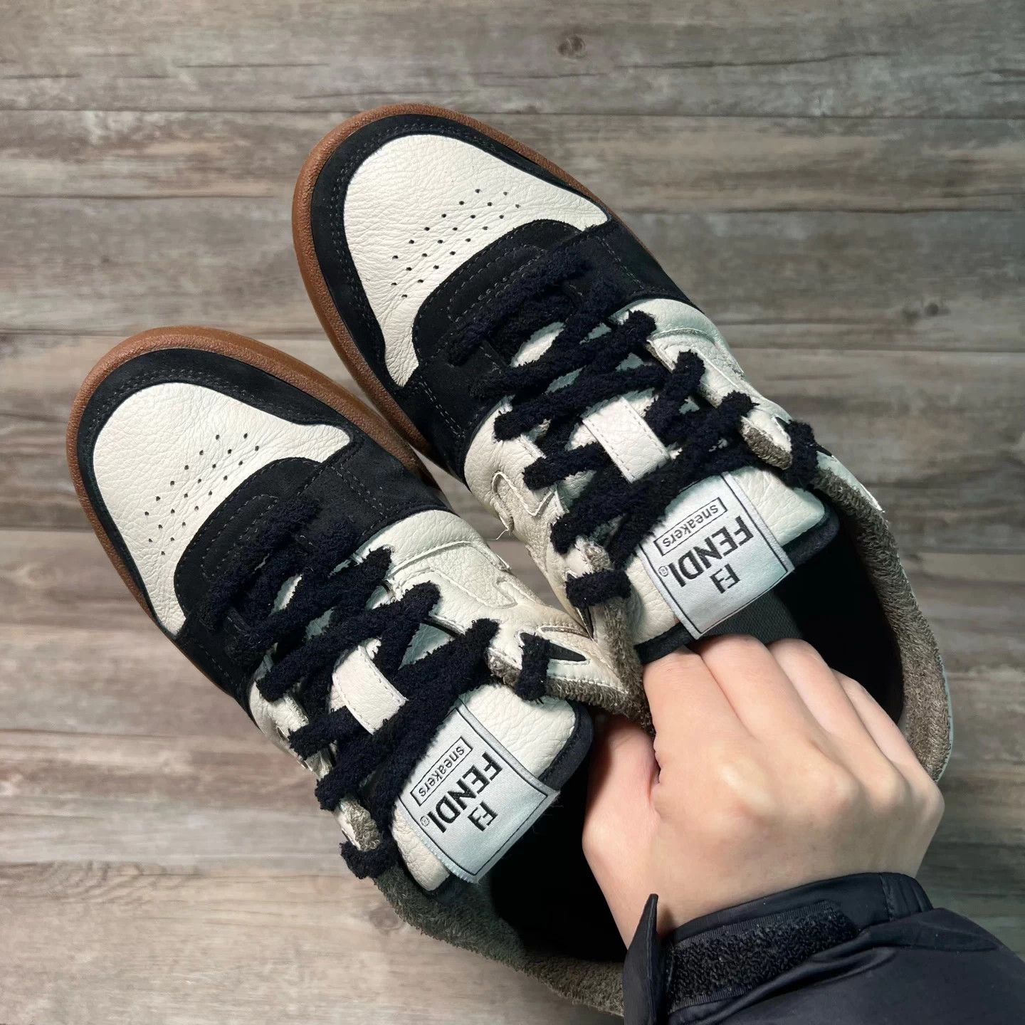 Fendi FENDI Match Black/White/Brown Sneakers UK7 Size US 7 / EU 40 - 5 Thumbnail