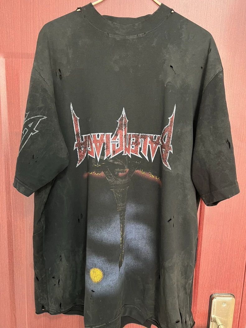 Balenciaga Balenciaga 23fw Inverted Iron Tower Mud Stained Damaged Wat Size US M / EU 48-50 / 2 - 1 Thumbnail