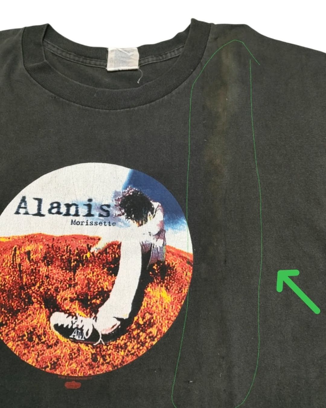 Band Tees × Vintage Vintage 90s ALANIS MORISSETTE Concert T-Shirt Size US XL / EU 56 / 4 - 8 Thumbnail