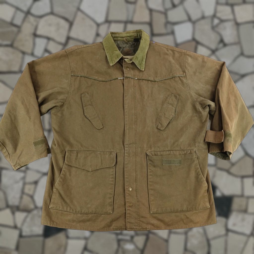Vintage VINTAGE Canyon Guide Jacket Mens XL Brown Canvas Workwear Bomber Coat Outdoor Hunting N/A Mens Size US XL / EU 56 / 4 - 1 Thumbnail