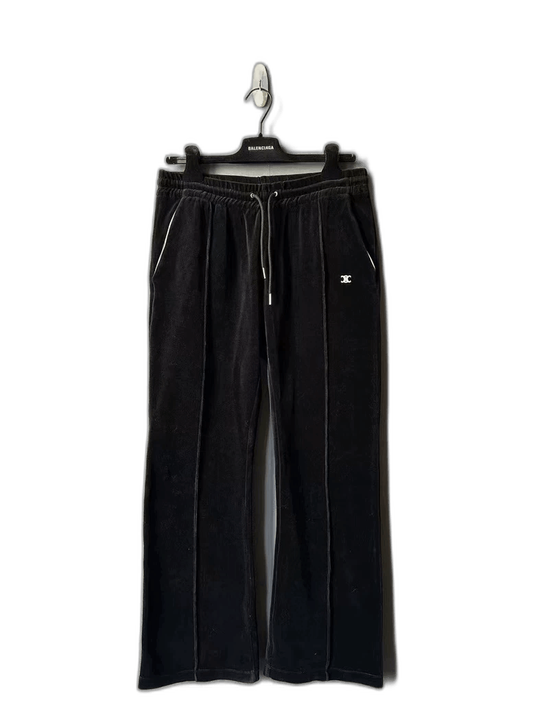 Celine Black Velvet Trousers from Celine Size US 32 / EU 48 - 1 Thumbnail