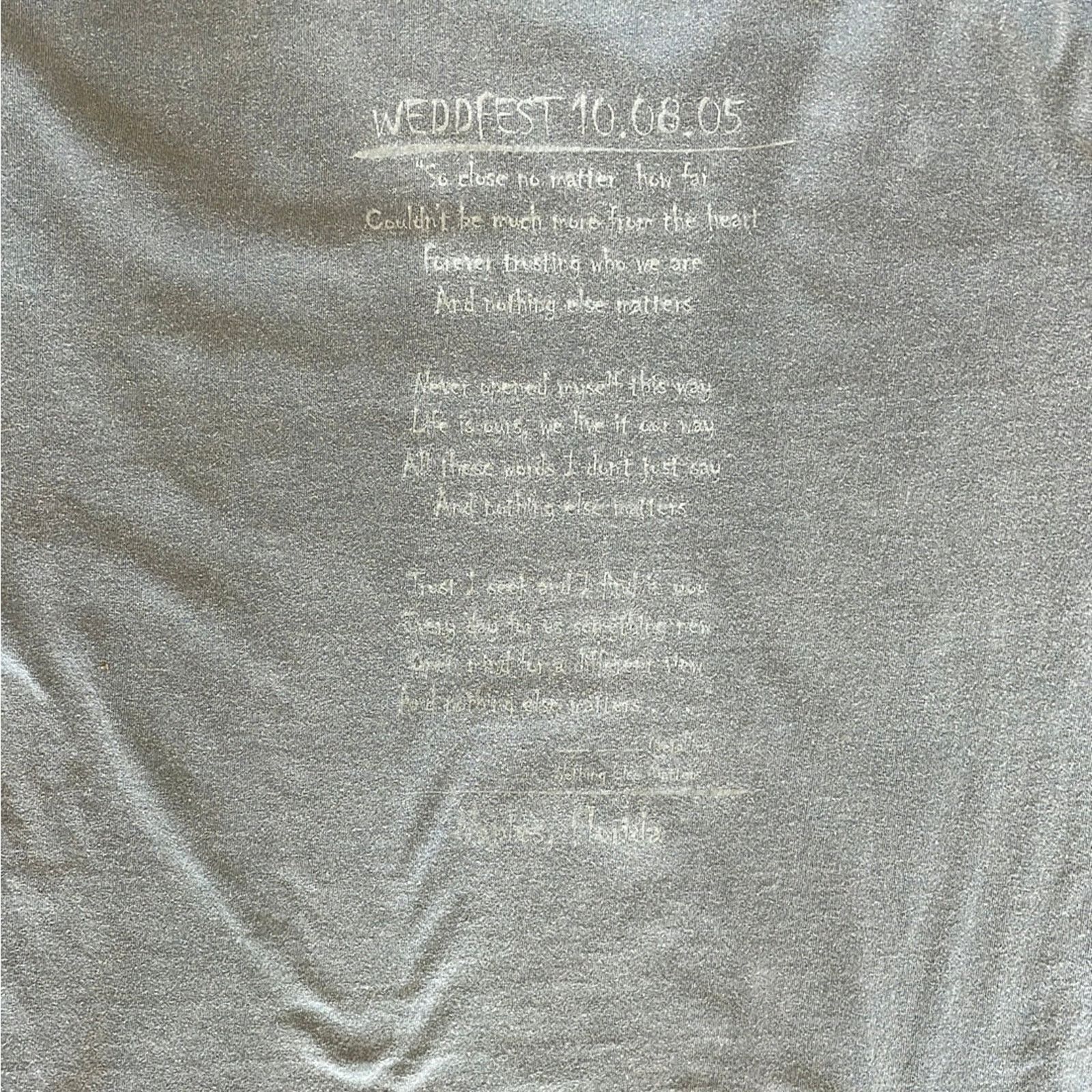 Metallica Vintage 2005 Metallica Nothing Else Matters Shirt Large Size US L / EU 52-54 / 3 - 5 Thumbnail