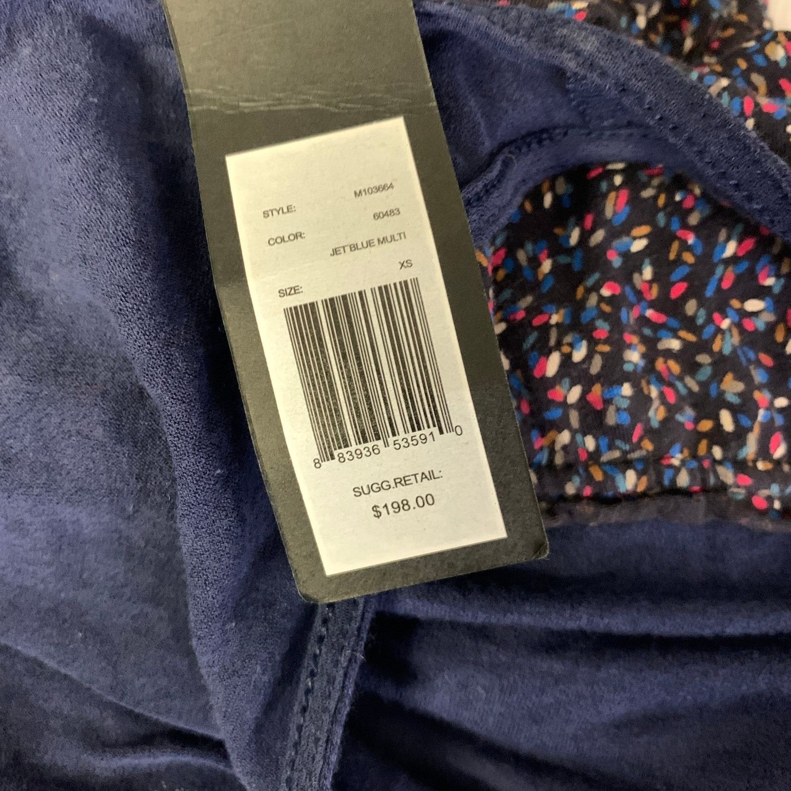 Marc by Marc Jacobs MARC by MARC JACOBS Size XS Navy Spotted Tank Casual Top Size XS / US 0-2 / IT 36-38 - 7 Thumbnail