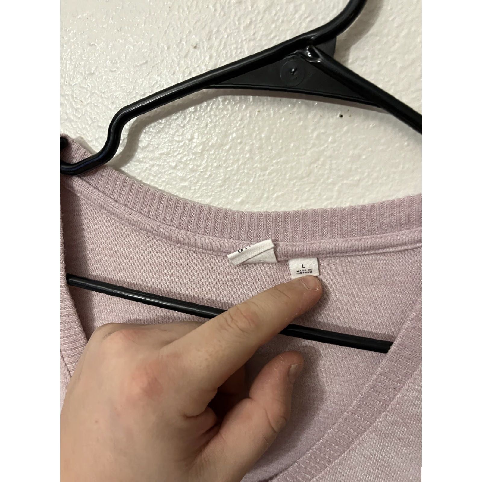 Gap VINTAGE Gap Women's Sweater Long Sleeve Casual Cotton Pink Solid L Round Neck Short Sleeve Pullover Size L / US 10 / IT 46 - 3 Thumbnail