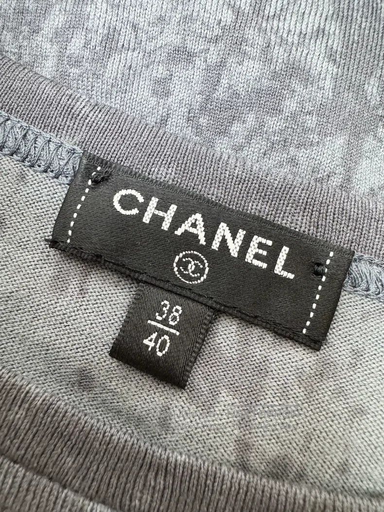 Chanel Chanel 20s spring and summer letter embroidery charcoal gr Size XS / US 0-2 / IT 36-38 - 5 Thumbnail