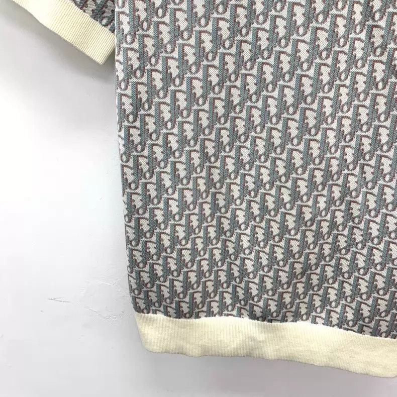 Dior Dior Gray logo jacquart full print cotton lapel single-bre Size US XS / EU 42 / 0 - 4 Thumbnail