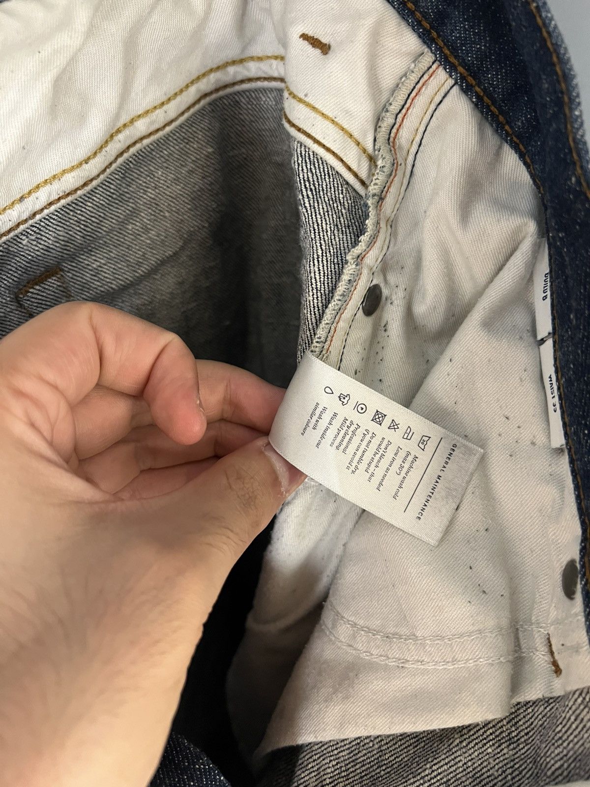Japanese Brand × Vintage VERY RARE SPOKE DENIM JEANS DESIGNER SELVEDGE JAPAN STYLE Size US 35 - 15 Thumbnail