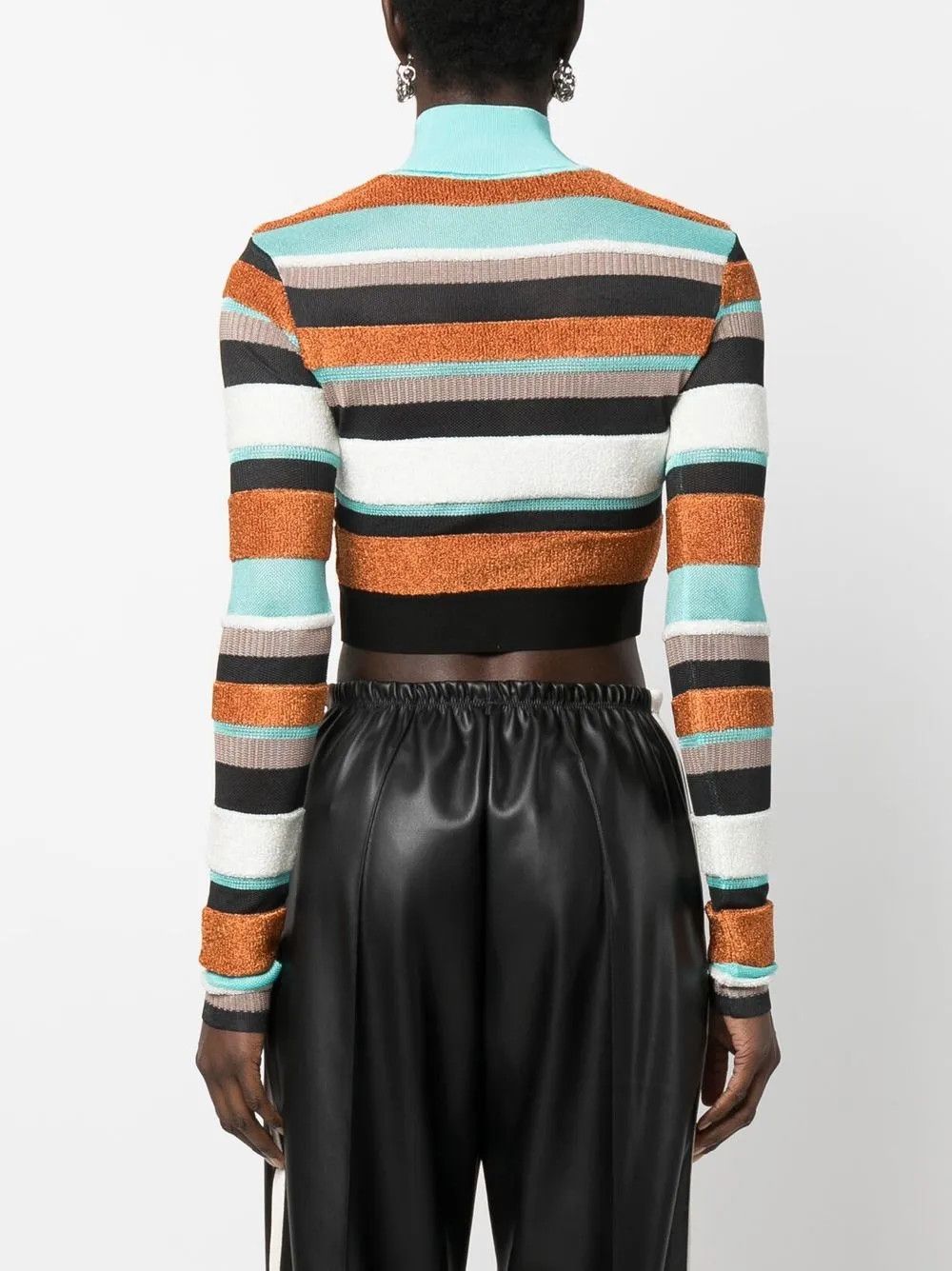 Palm Angels o1y1225 Turtleneck Sweater in Multicolor Size L / US 10 / IT 46 - 3 Thumbnail