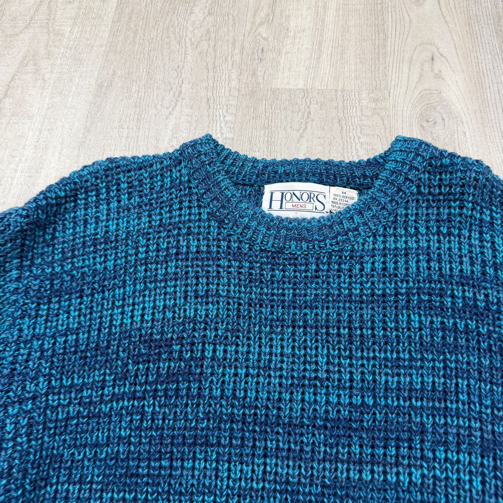 Vintage Vintage Honors Sweater Men's Medium Blue Crewneck Knit 90s Size US M / EU 48-50 / 2 - 3 Thumbnail