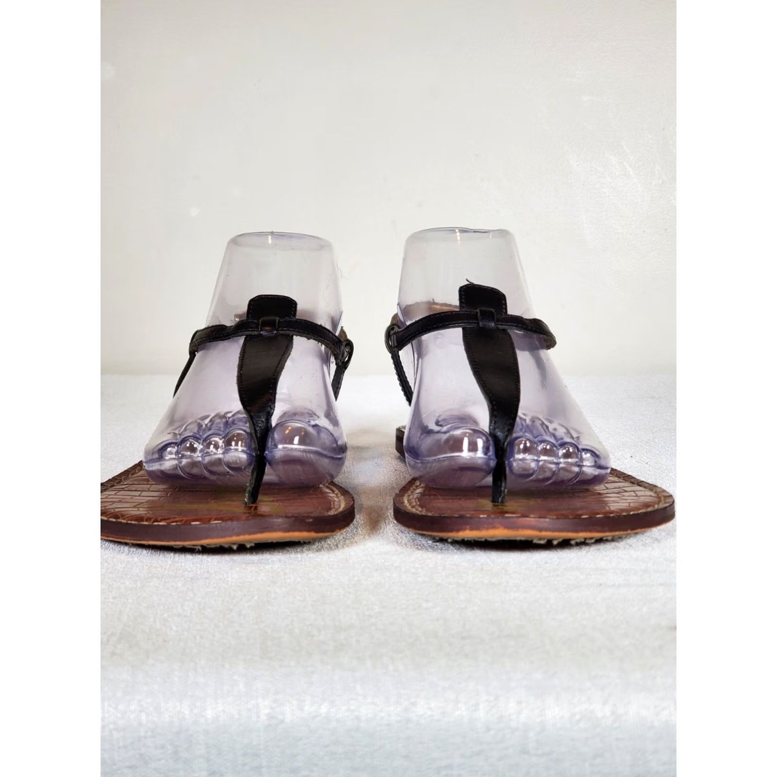 Sam Edelman Sam Edelman GIGI Gladiator Sandals Women's Black T-Strap Size 8.5 W Size US 9 / IT 39 - 4 Thumbnail
