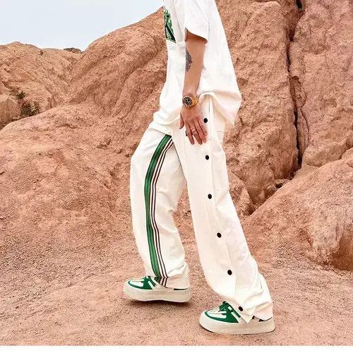 Other Streetwear Side Striped Stitching Color Sweatpants for Men Size US 29 - 1 Thumbnail