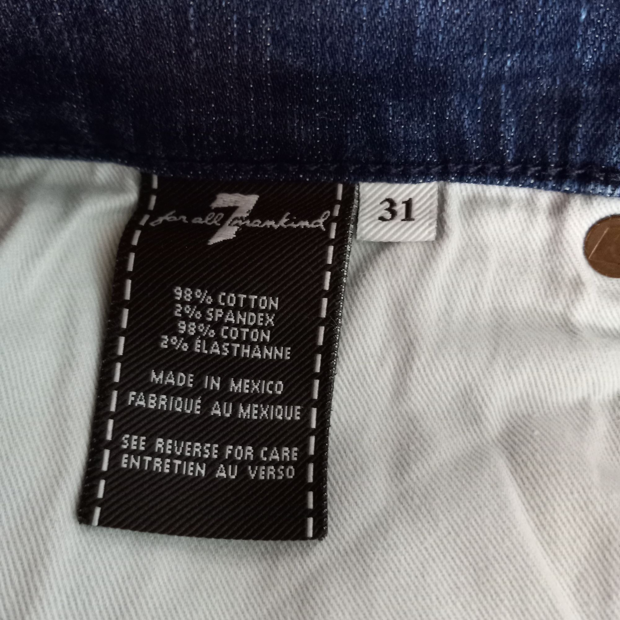 7 For All Mankind 7 For All Mankind Size 31 Shorts Mens Denim Blue Jeans Cut O Size US 31 - 6 Thumbnail