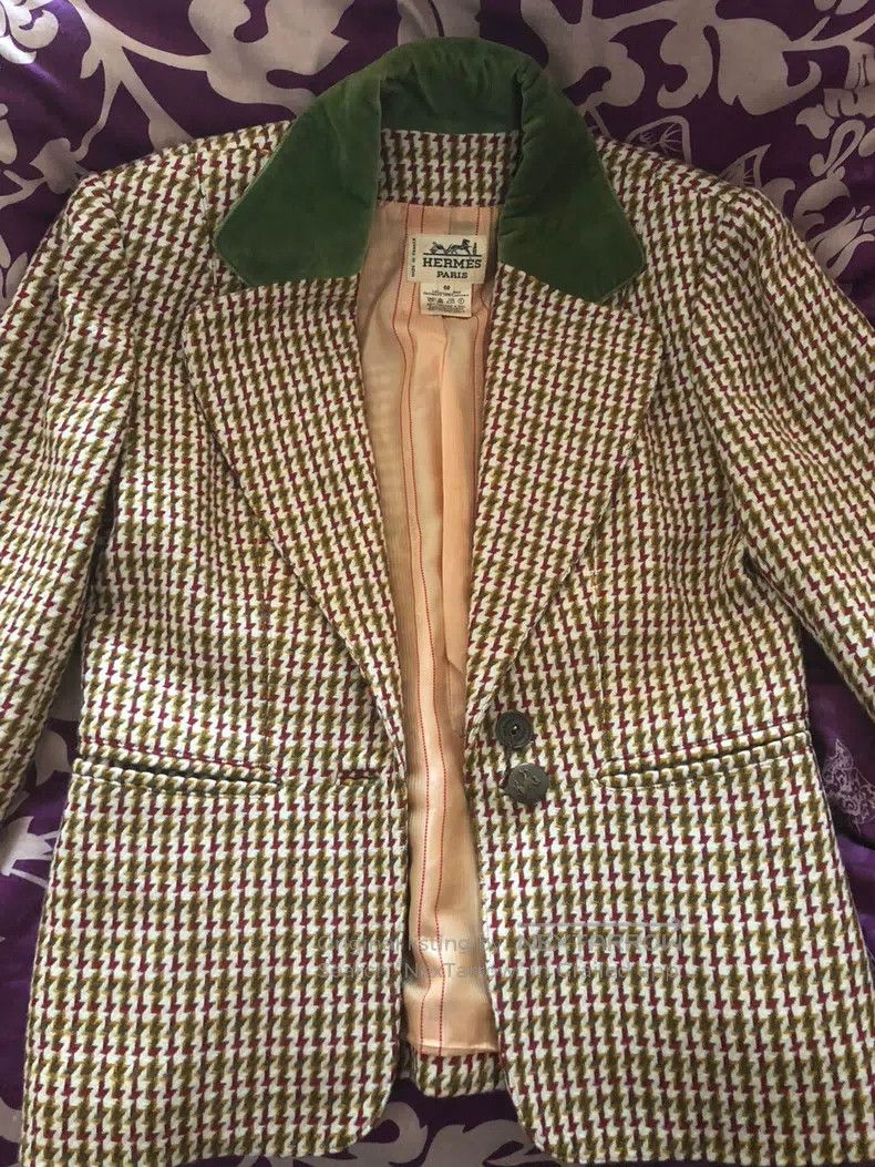 Hermes Hermes Cashmere Plaid Jacket Size S / US 4 / IT 40 - 5 Thumbnail