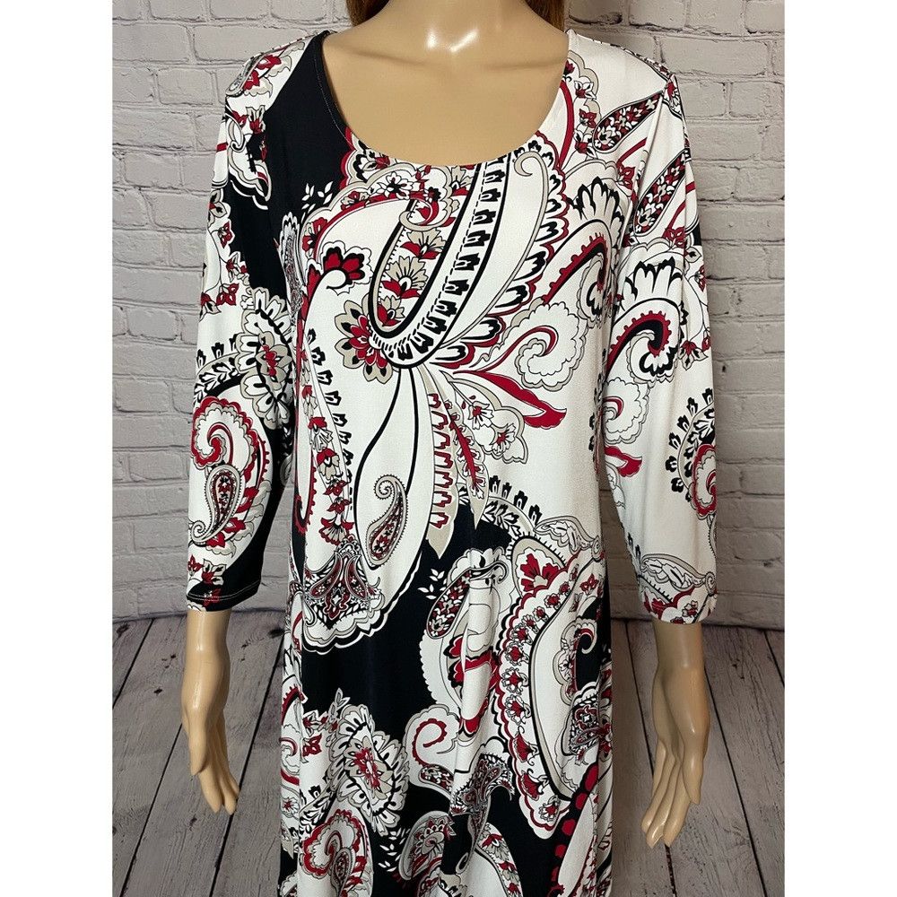 Chicos Chico's Trapeze Paisley Dress Size 1 US M Size M / US 6-8 / IT 42-44 - 4 Thumbnail