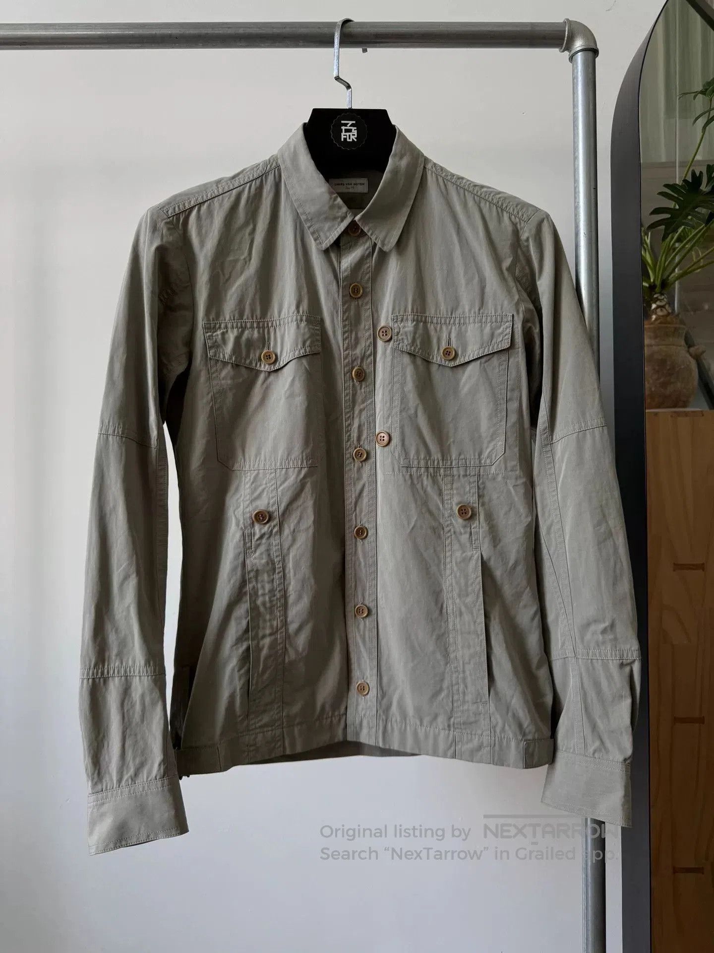 Dries Van Noten Military Style Shirt Jacket.