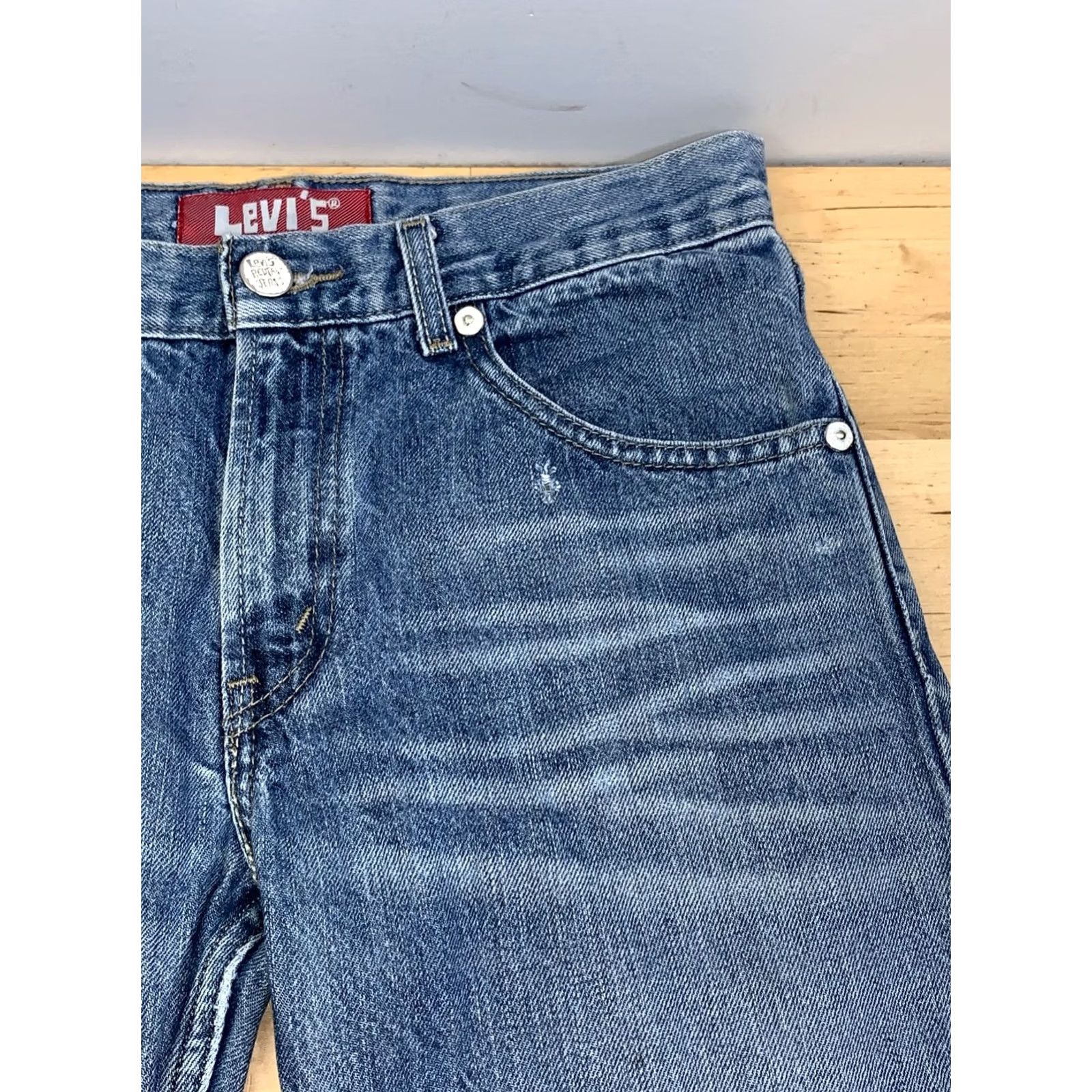 Levi's Levi's 505 Jeans Women 16 Reg 28x28 Denim Blue Straight Casual Vintage No N/A Size 38" / US 16 / IT 52 - 6 Thumbnail