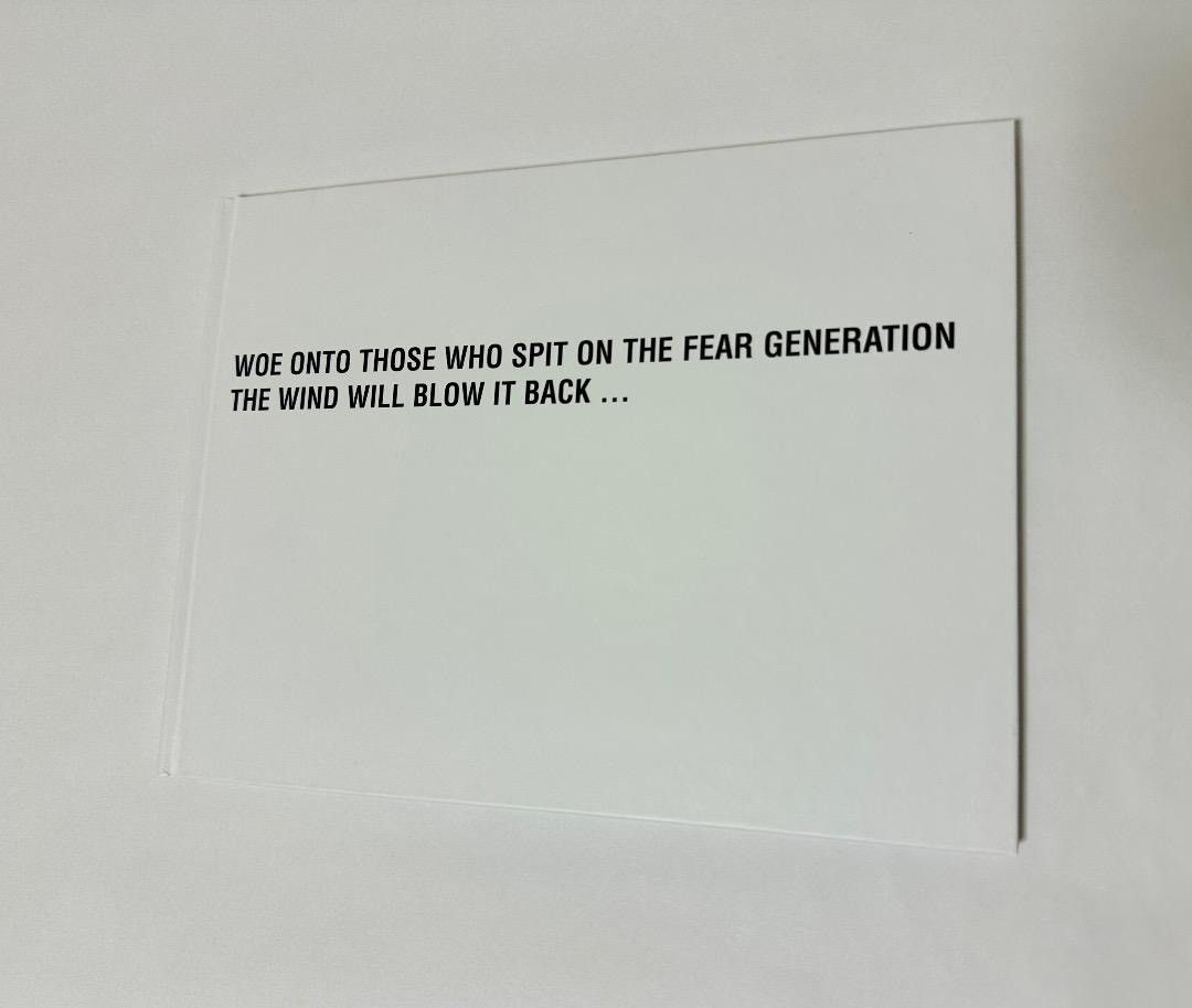 Raf Simons Woe Onto Those Who Spit On The Fear Generation Size ONE SIZE - 1 Thumbnail