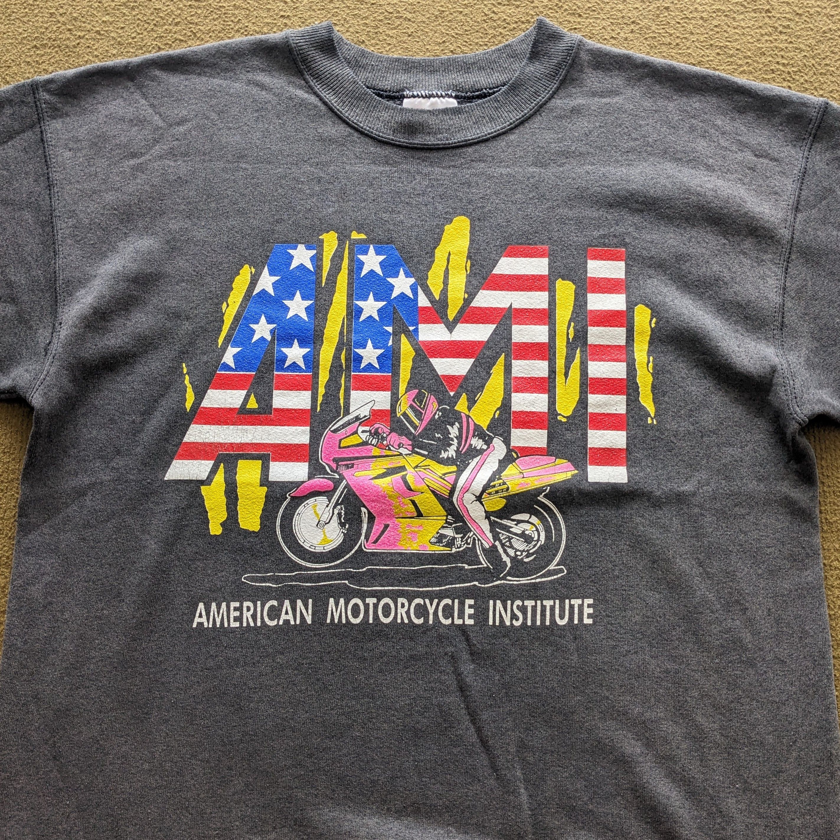 Vintage Vintage American Motorcycle Institute AMI Sweatshirt Size US S / EU 44-46 / 1 - 2 Thumbnail