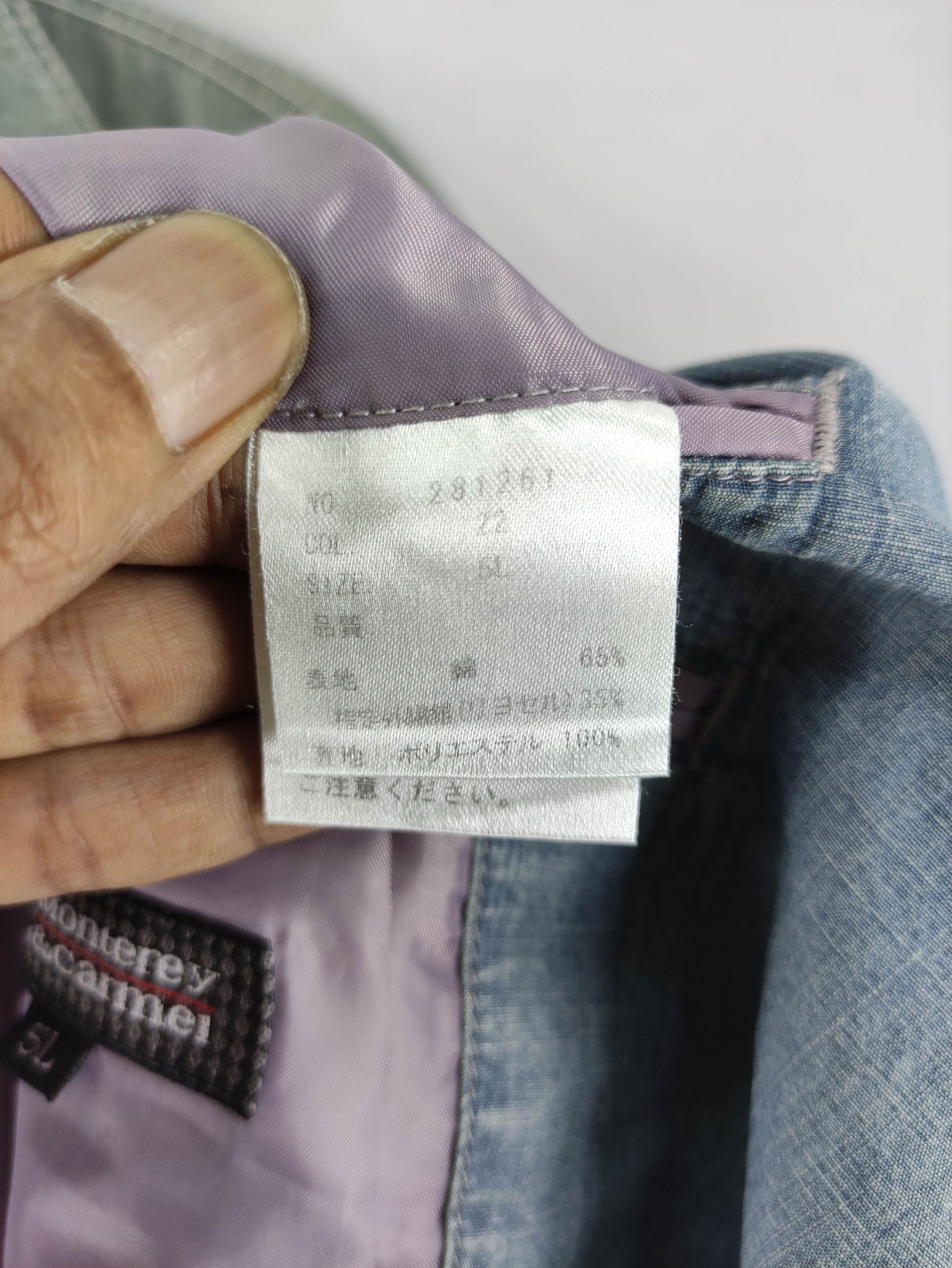 Japanese Brand Vintage Monterey&Carmei Denim Coat Jacket Size US XL / EU 56 / 4 - 9 Thumbnail