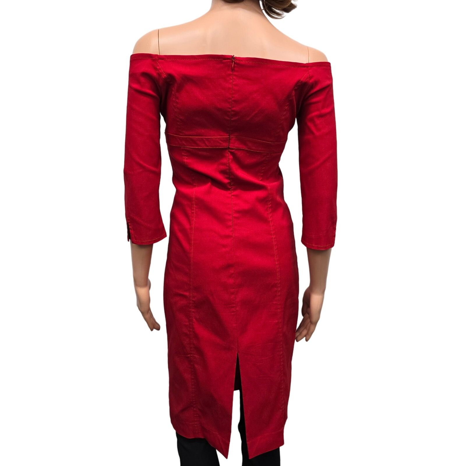 Zara ZARA Dress Empire Waist Belt Buckle On Off Shoulder M Size M / US 6-8 / IT 42-44 - 7 Thumbnail