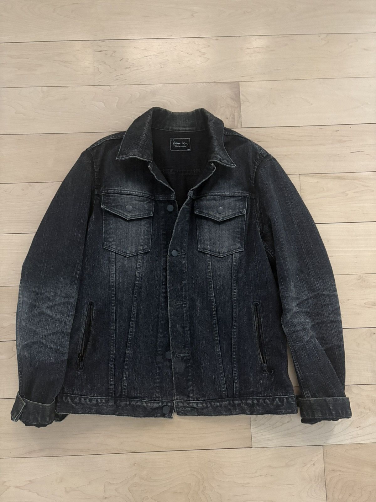 Number (N)ine Number (N)ine SS04 Convertible Denim Trucker Jacket Size US L / EU 52-54 / 3 - 2 Thumbnail