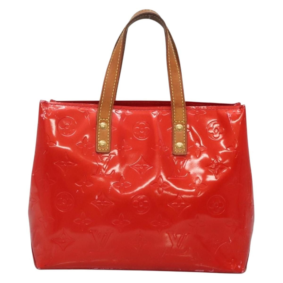 Louis Vuitton LOUIS VUITTON Monogram Vernis Reade PM Hand Bag Red Rouge Size ONE SIZE - 2 Thumbnail