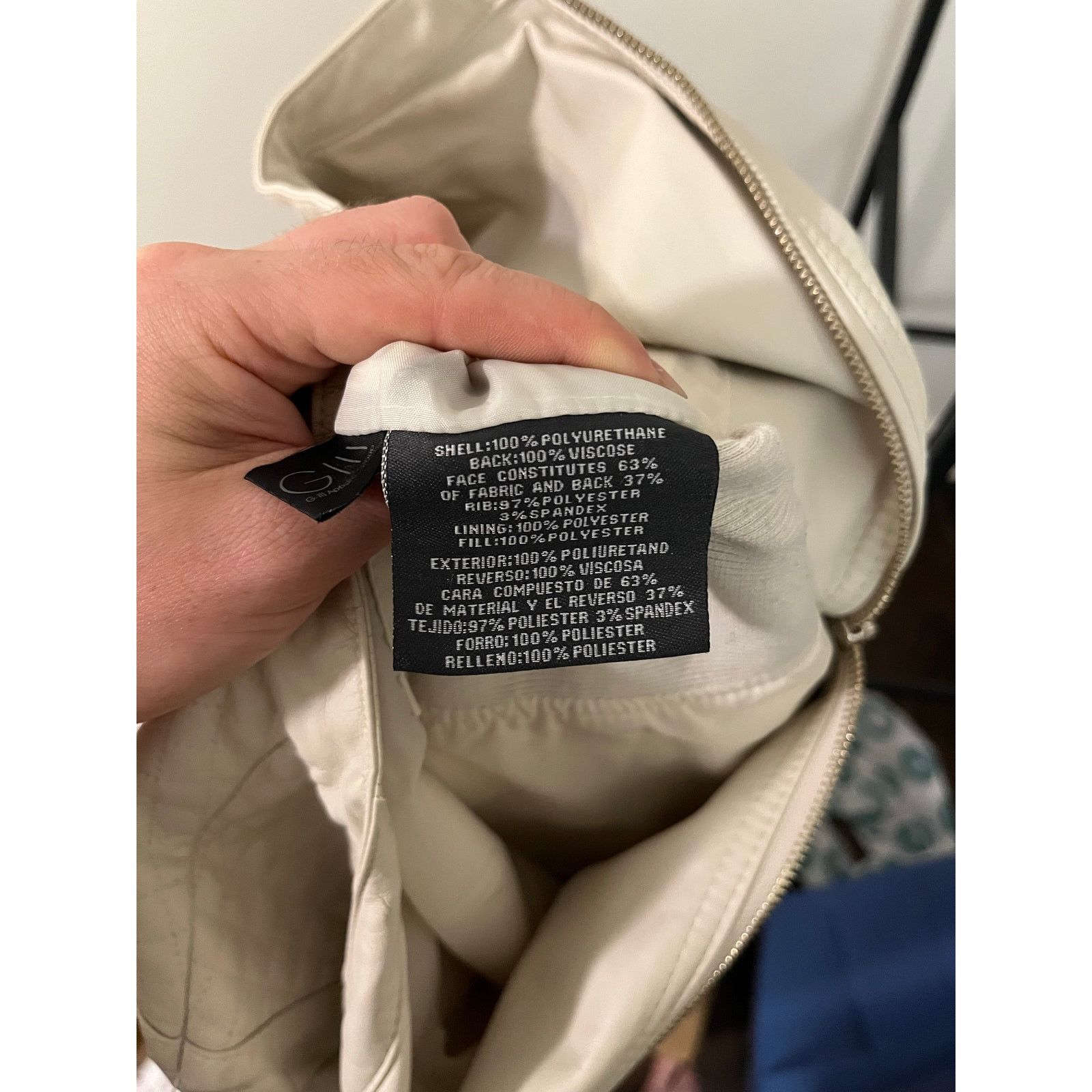 Other Kenneth Cole REACTION XL Faux Leather Jacket Size XL / US 12-14 / IT 48-50 - 6 Thumbnail
