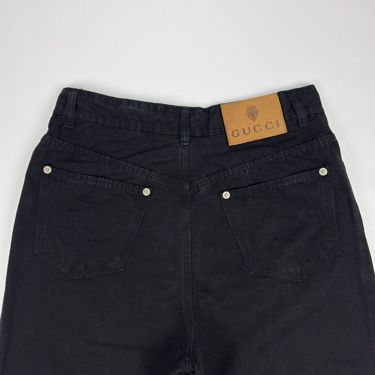 Gucci Gucci Vintage Mom Jeans logo GG Pants Size 32" / US 10 / IT 46 - 7 Thumbnail