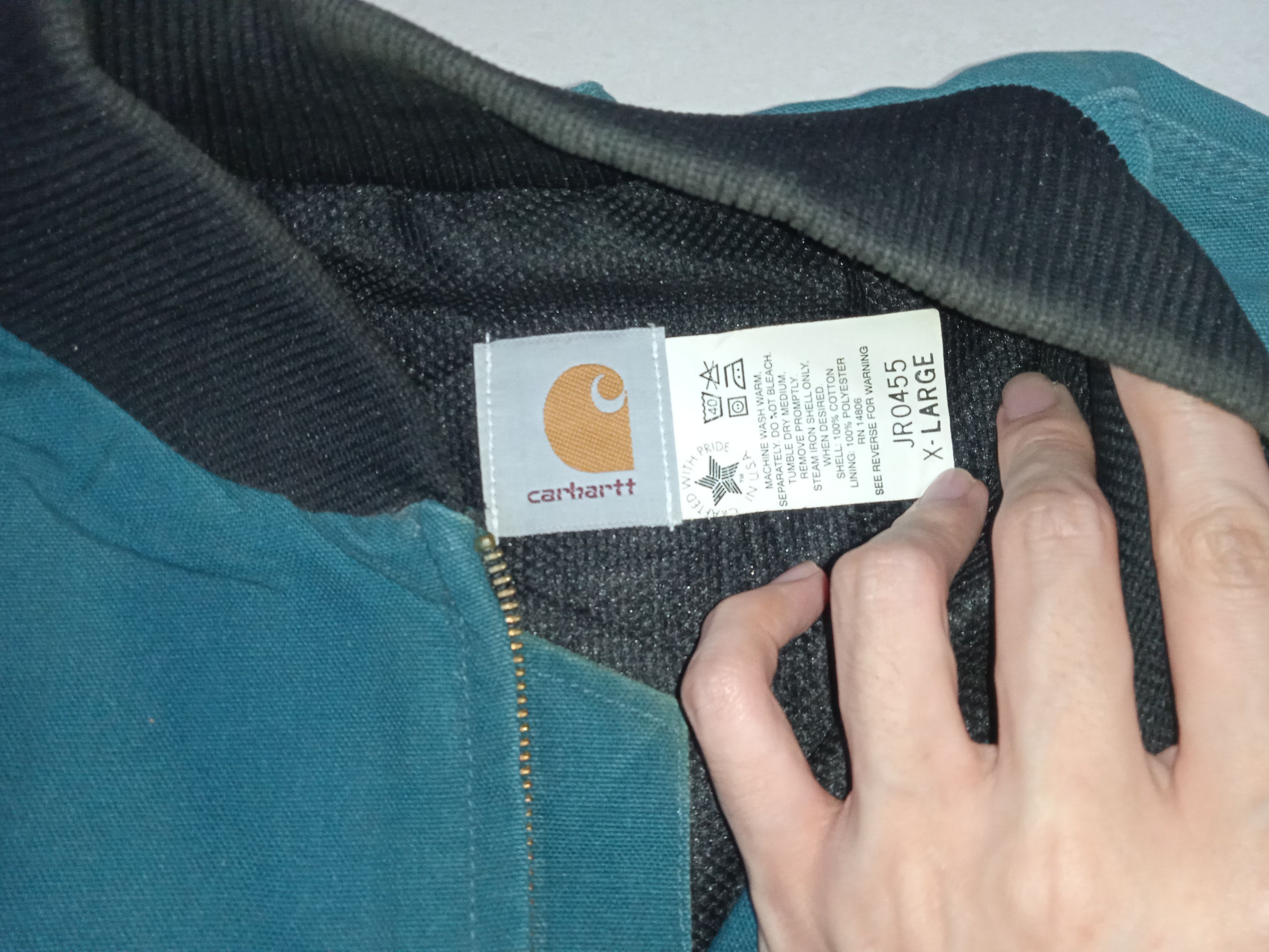 Carhartt Vintage Carhartt JR0455 USA Aztec Navajo Teal Bomber Jacket Size US XL / EU 56 / 4 - 3 Thumbnail