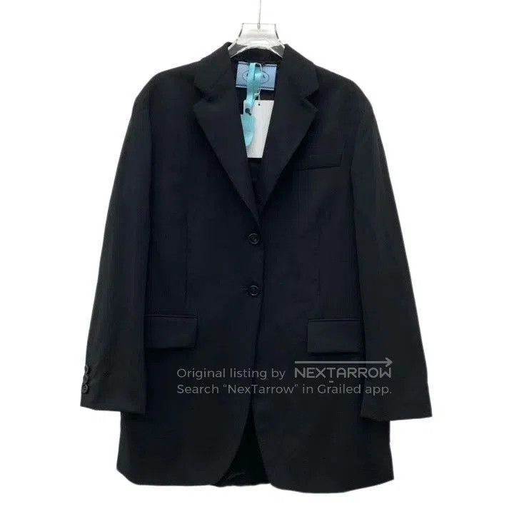 Prada Prada Black Wool Lapel Single. Size US XS / EU 42 / 0 - 1 Thumbnail