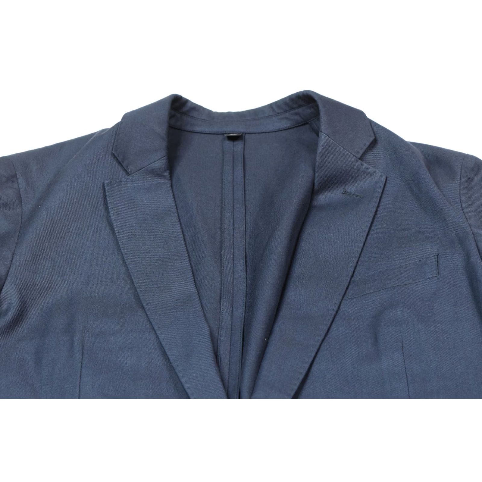 J.Crew J.Crew Ludlow Blazer Mens 38R Blue Wool Cotton Slim-fit Unstructured Two-Button Size 38R - 3 Thumbnail