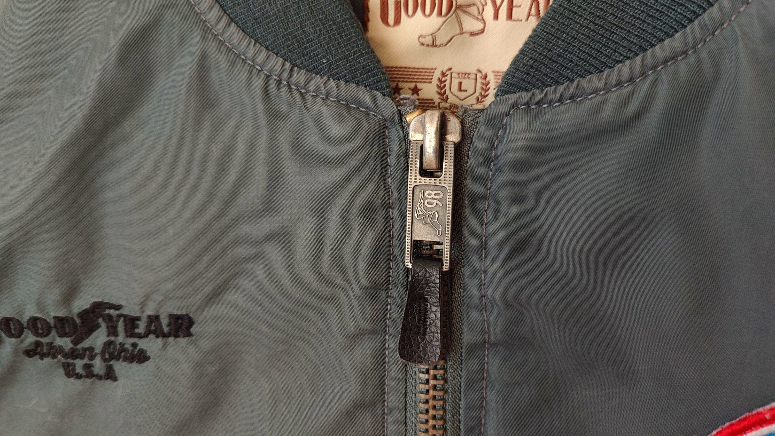 Vintage Goodyear USA Patch Aviator Military Bomber Jacket Size US L / EU 52-54 / 3 - 5 Thumbnail