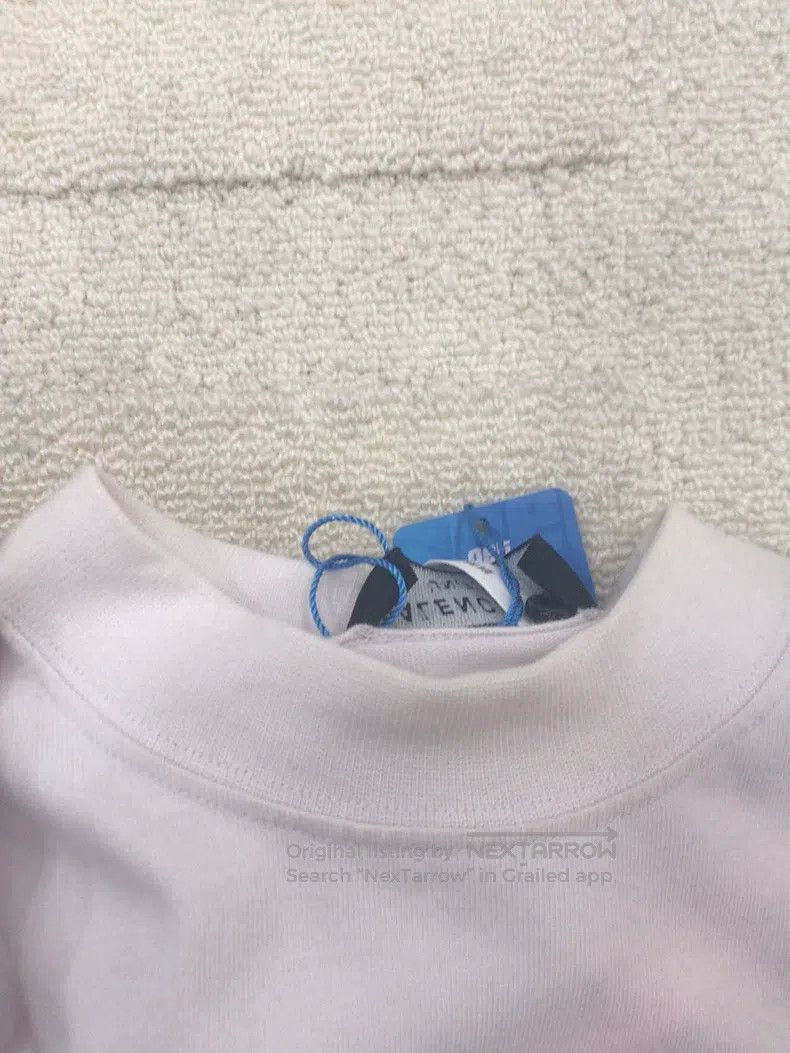 Balenciaga Balenciaga Light Pink Tape Overprint Scratch Short Sleeve Size US S / EU 44-46 / 1 - 6 Thumbnail