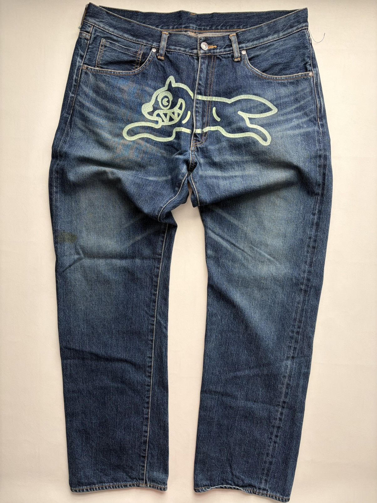 Billionaire Boys Club Season 4 Ice Cream GITD Running Dog Jeans Size US 36 / EU 52 - 1 Thumbnail