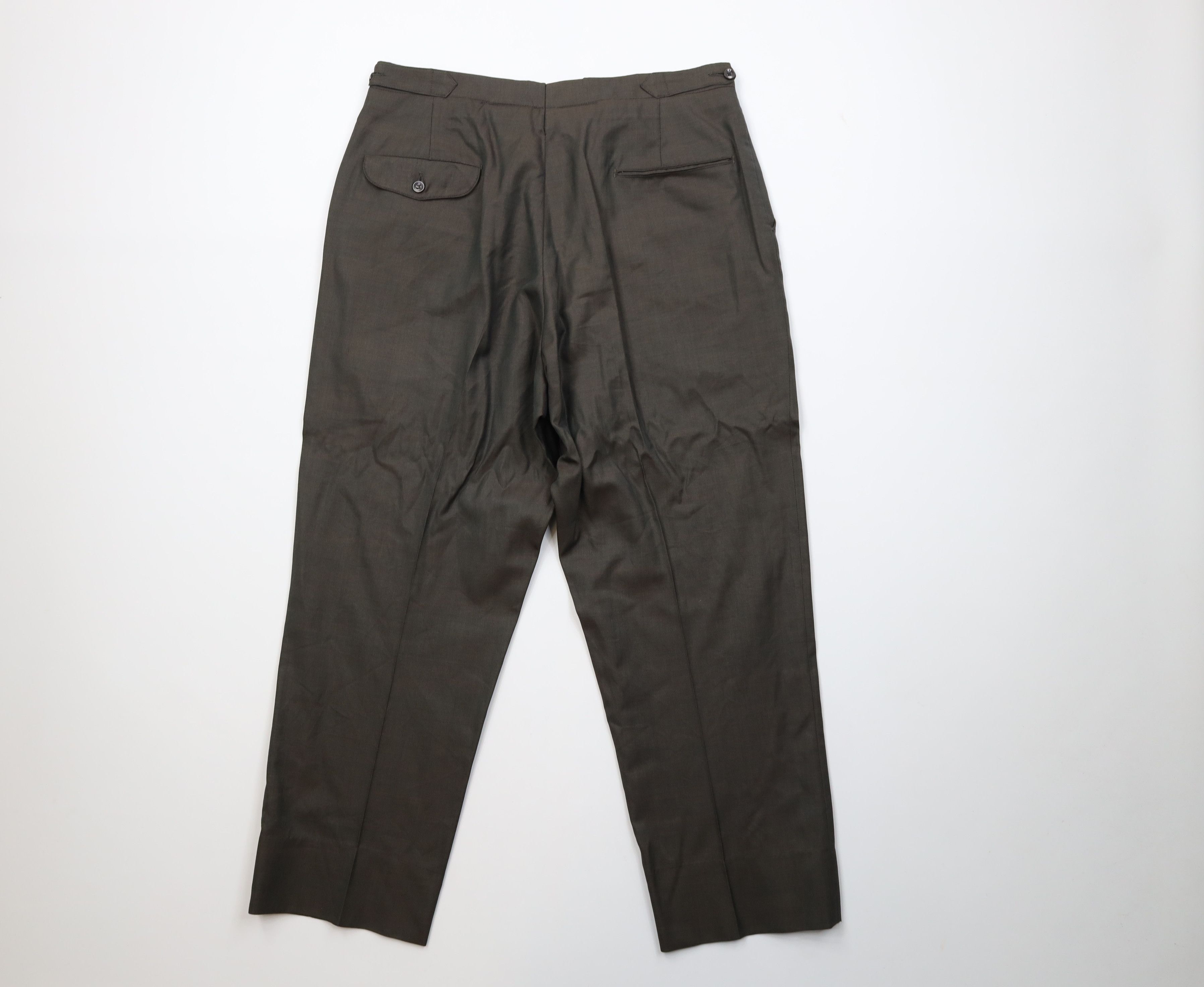 Vintage Vintage 50s Hollywood Regency Knit Chromatic Chino Pants Size US 34 / EU 50 - 10 Thumbnail