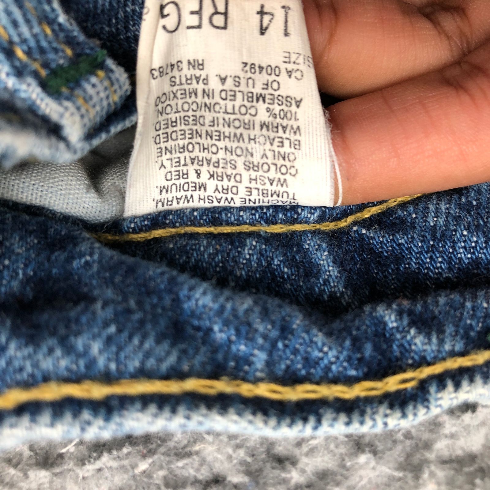 Lee Vintage 80s Lee Riders High Rise Jeans Womens 14 Reg 23x27 Size 23" - 8 Thumbnail