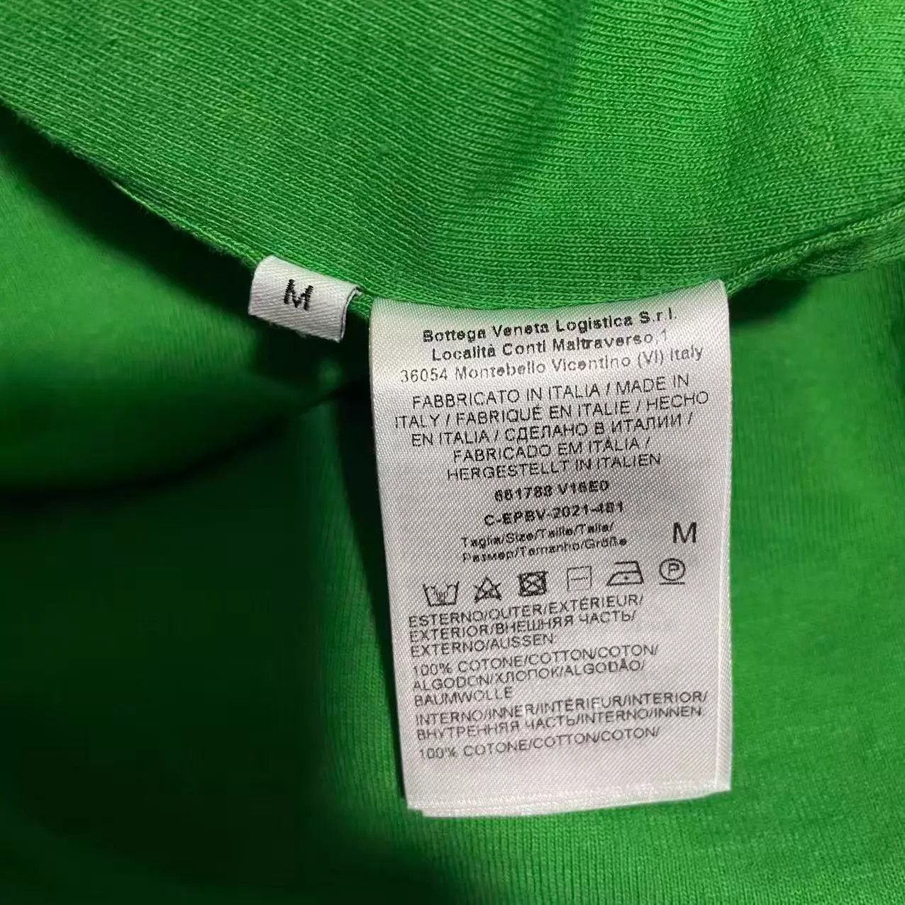 Bottega Veneta BV SS23 Double Layer Tee Black-Green Colorblocked M Size US M / EU 48-50 / 2 - 4 Thumbnail