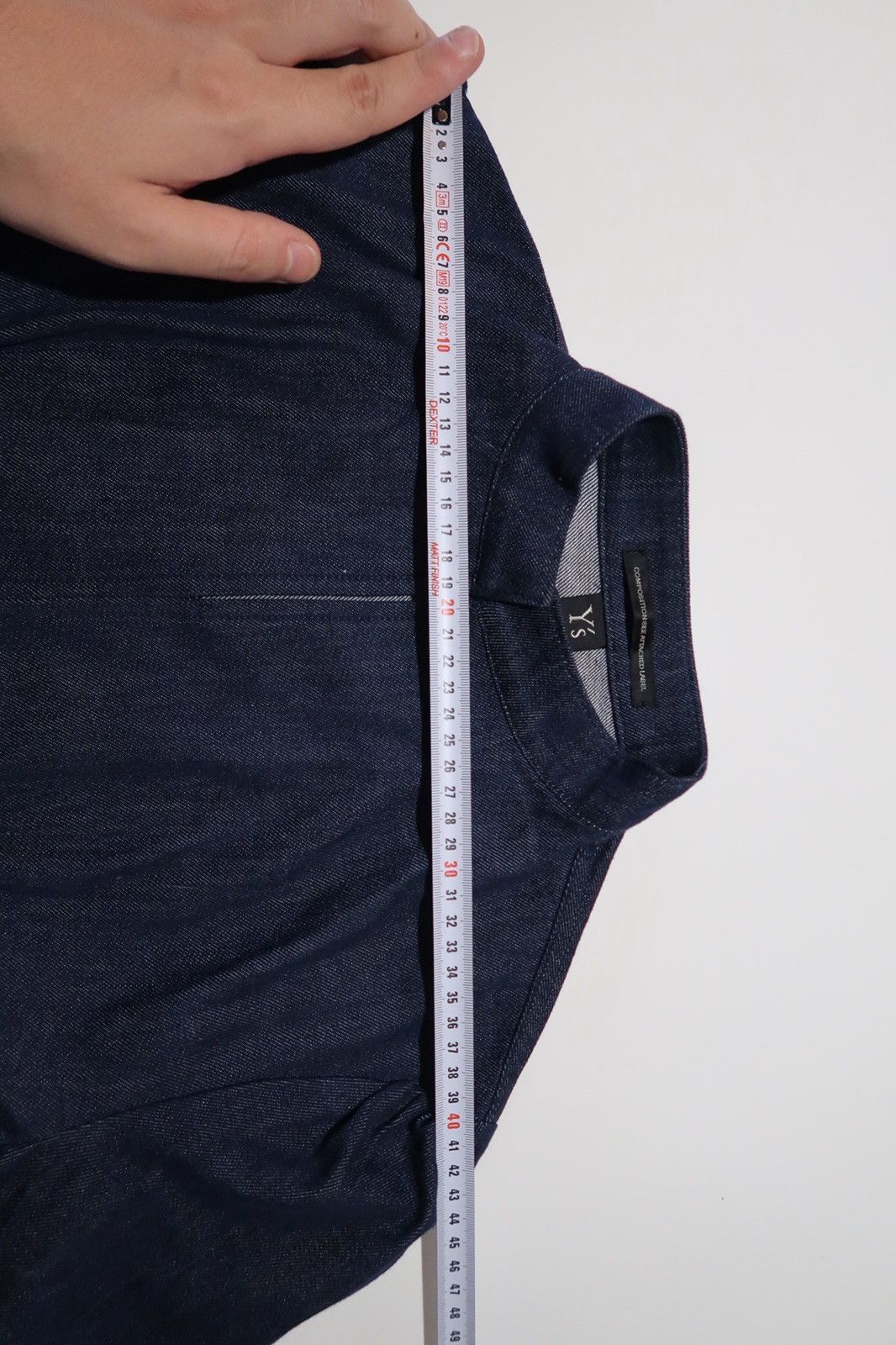 Yohji Yamamoto Raw denim Yohji Yamamoto jacket with mandarin collar Size 38R - 10 Thumbnail