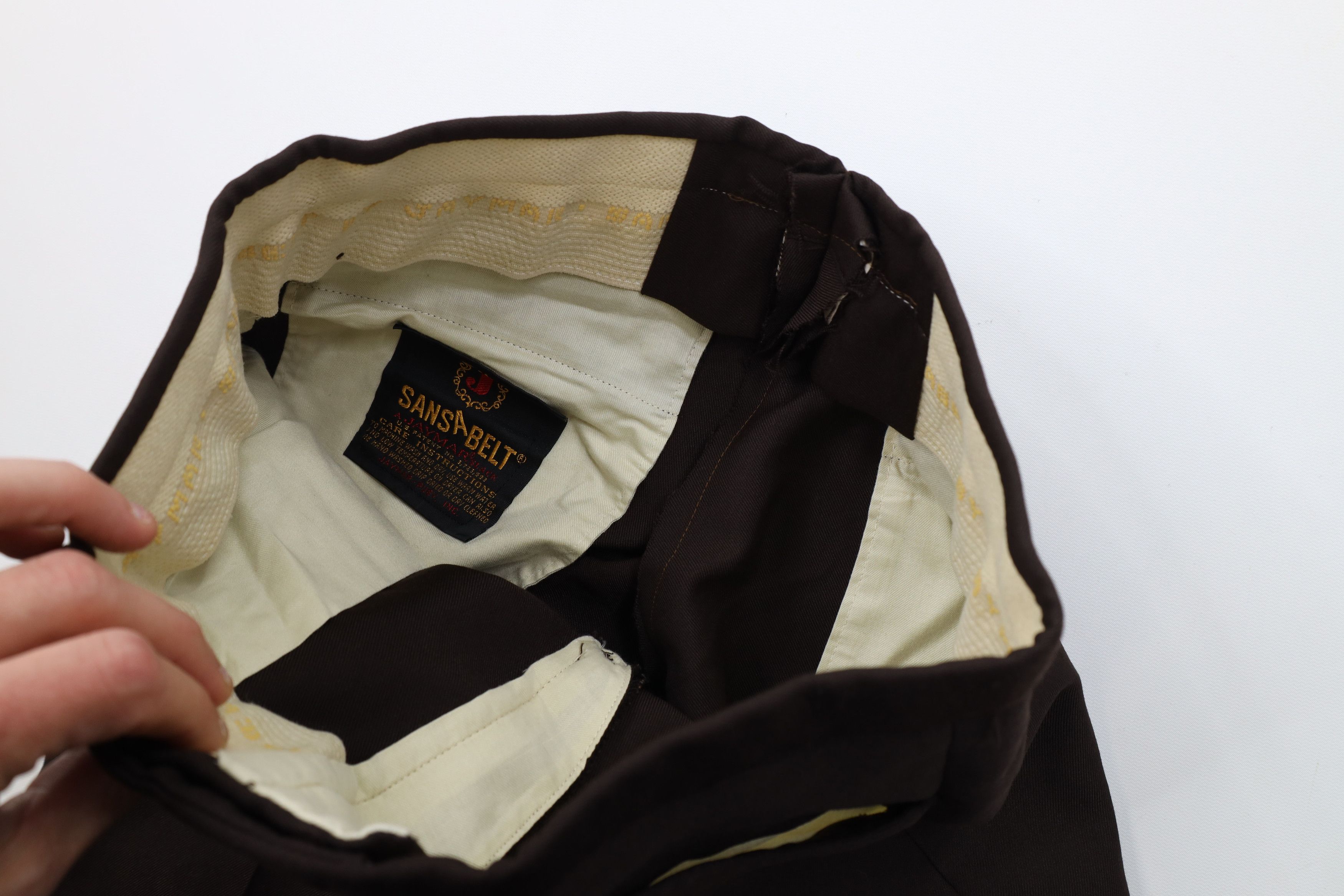 Vintage Vintage 70s Streetwear Flared Wide Leg Chino Pants Brown USA Size US 30 / EU 46 - 7 Thumbnail