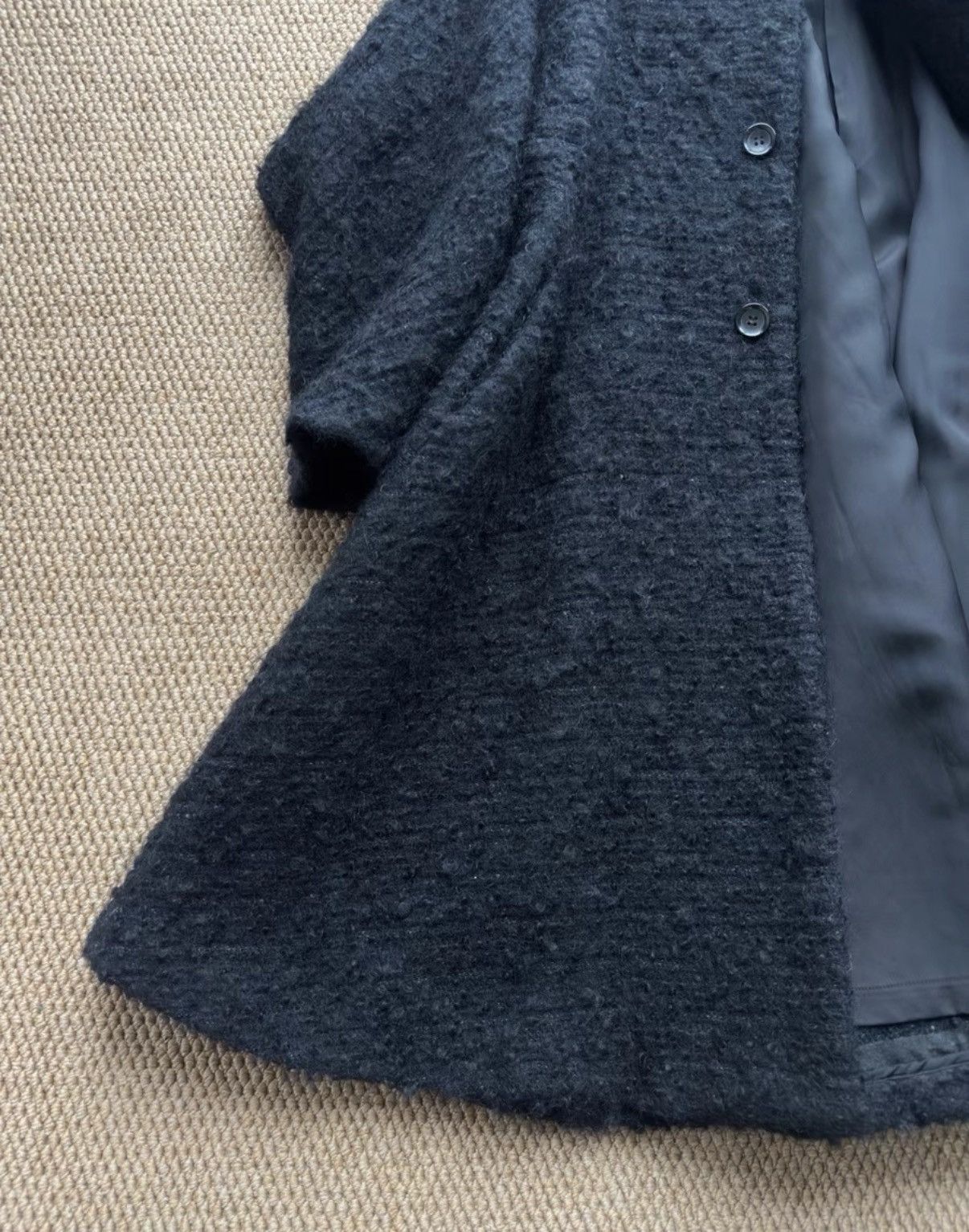Comme des Garcons COMME des GARÇONS AD2018 Black Wool Blend Coat K23 Size S / US 4 / IT 40 - 4 Thumbnail