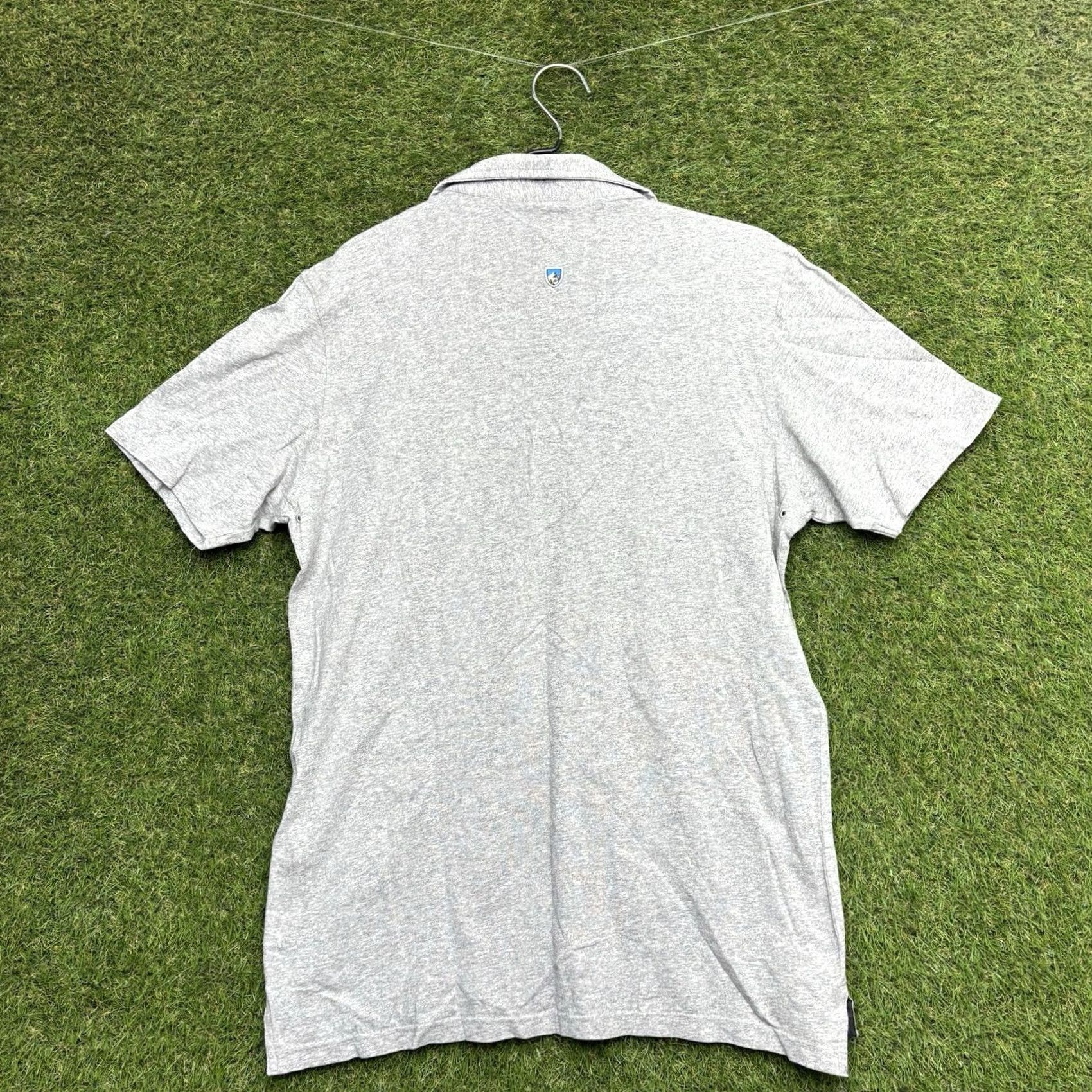 Vintage Kuhl Polo Shirt Mens Medium Short Sleeve Hiking Performance Casual Grey Size US M / EU 48-50 / 2 - 2 Thumbnail