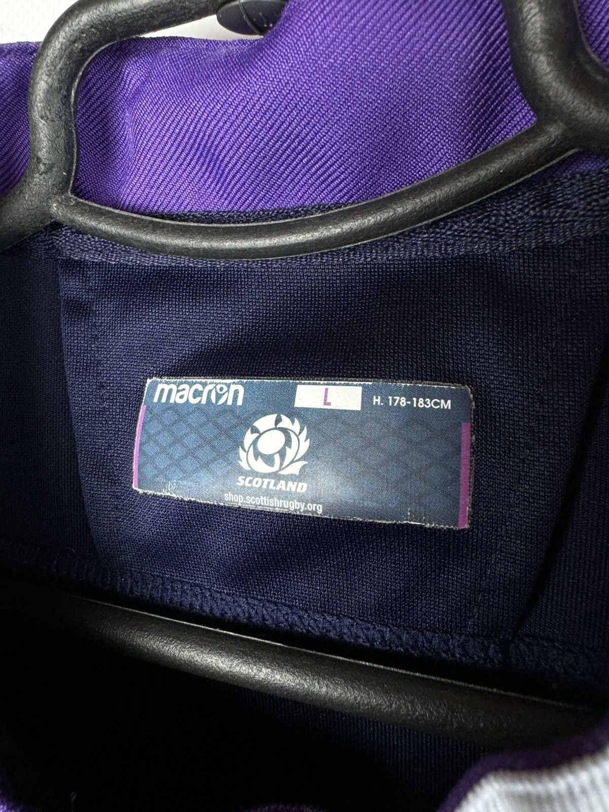 Macron Scotland 2017 2018 Home Rugby Shirt Jersey Macron size L Size US L / EU 52-54 / 3 - 7 Thumbnail