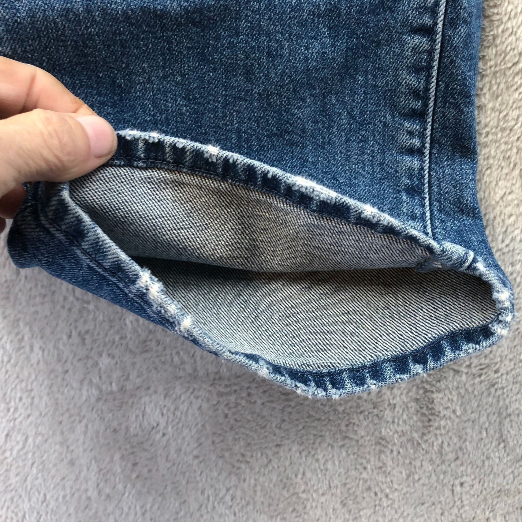MOTHER Mother Women Jeans 26 Straight Leg Superior Blue Denim Butto Size 26" / US 2 / IT 38 - 6 Thumbnail
