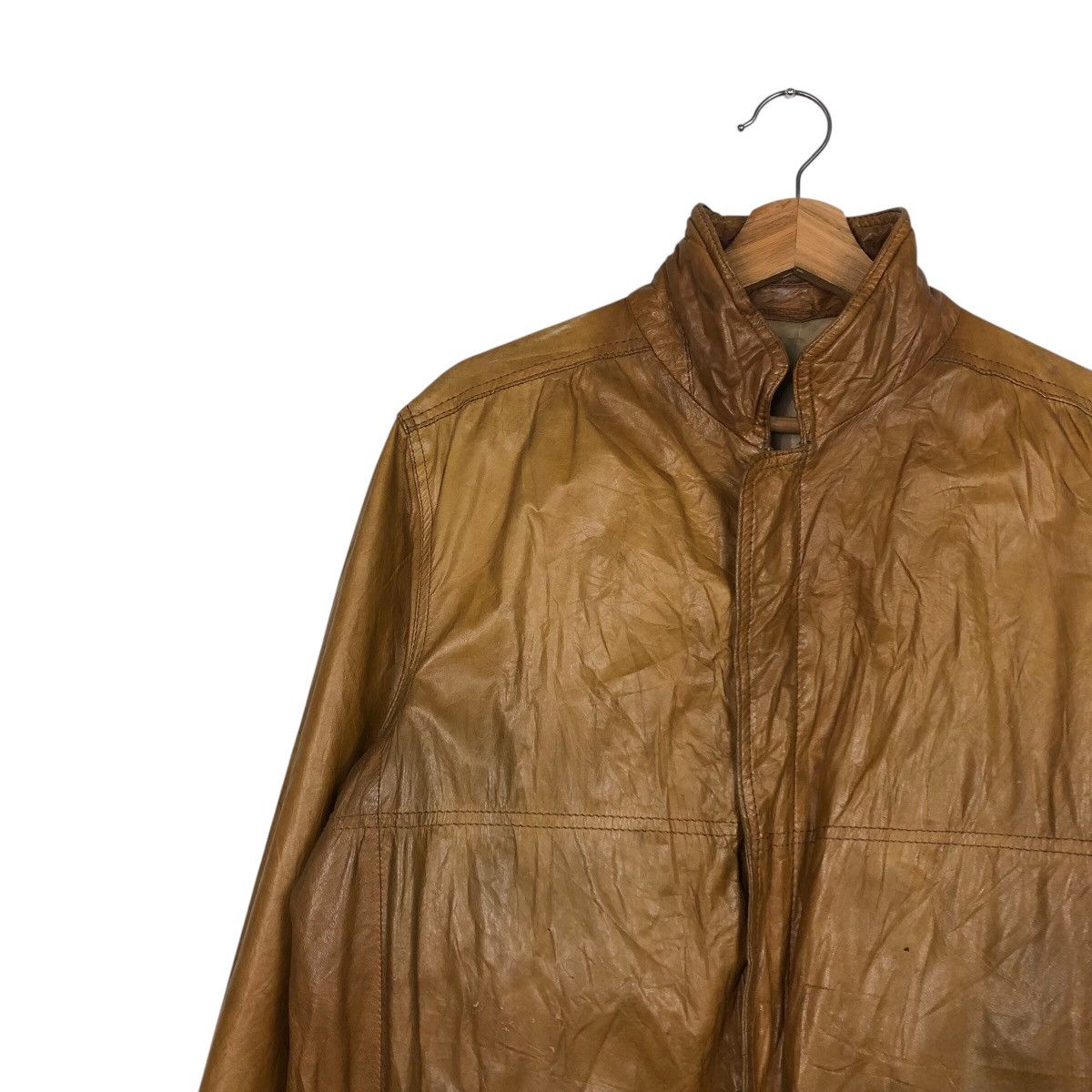 Japanese Brand × Vintage 📌Vintage Biker Leather Jacket Bleriot Size US L / EU 52-54 / 3 - 8 Thumbnail