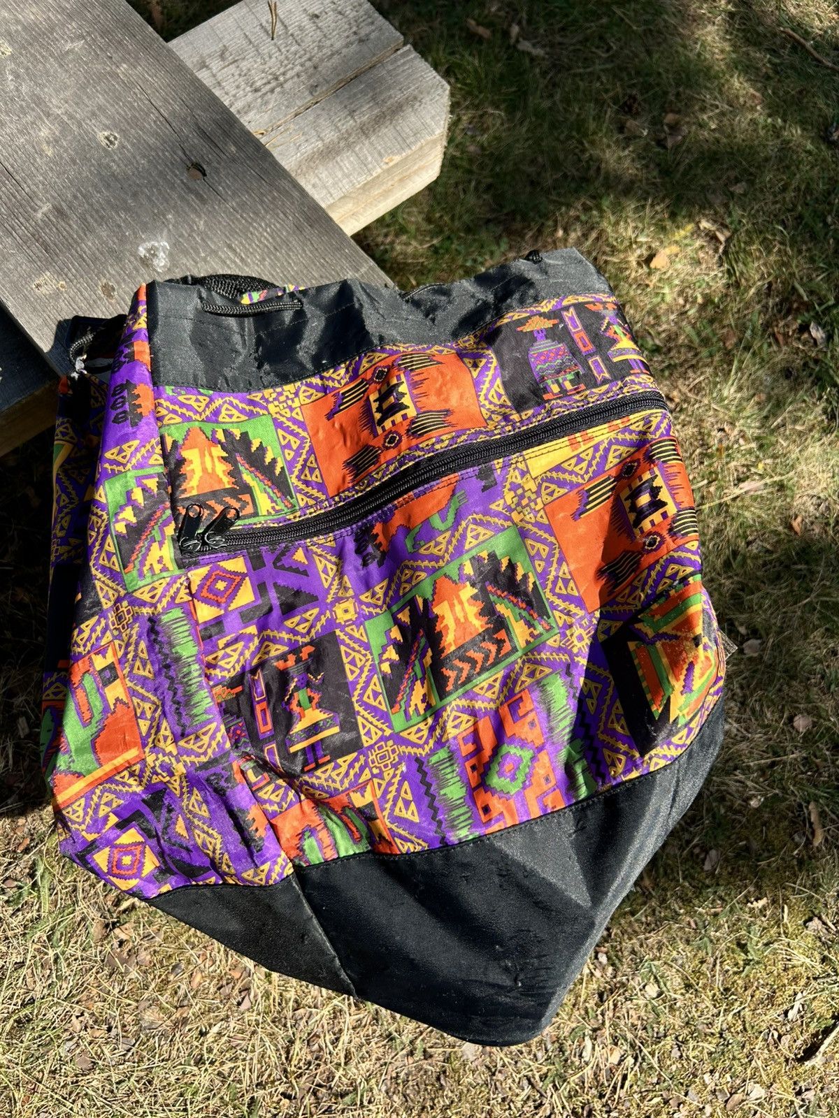 Other Unique Aztec pattern sling backpack / sling bag/shoulder bag Size ONE SIZE - 7 Thumbnail